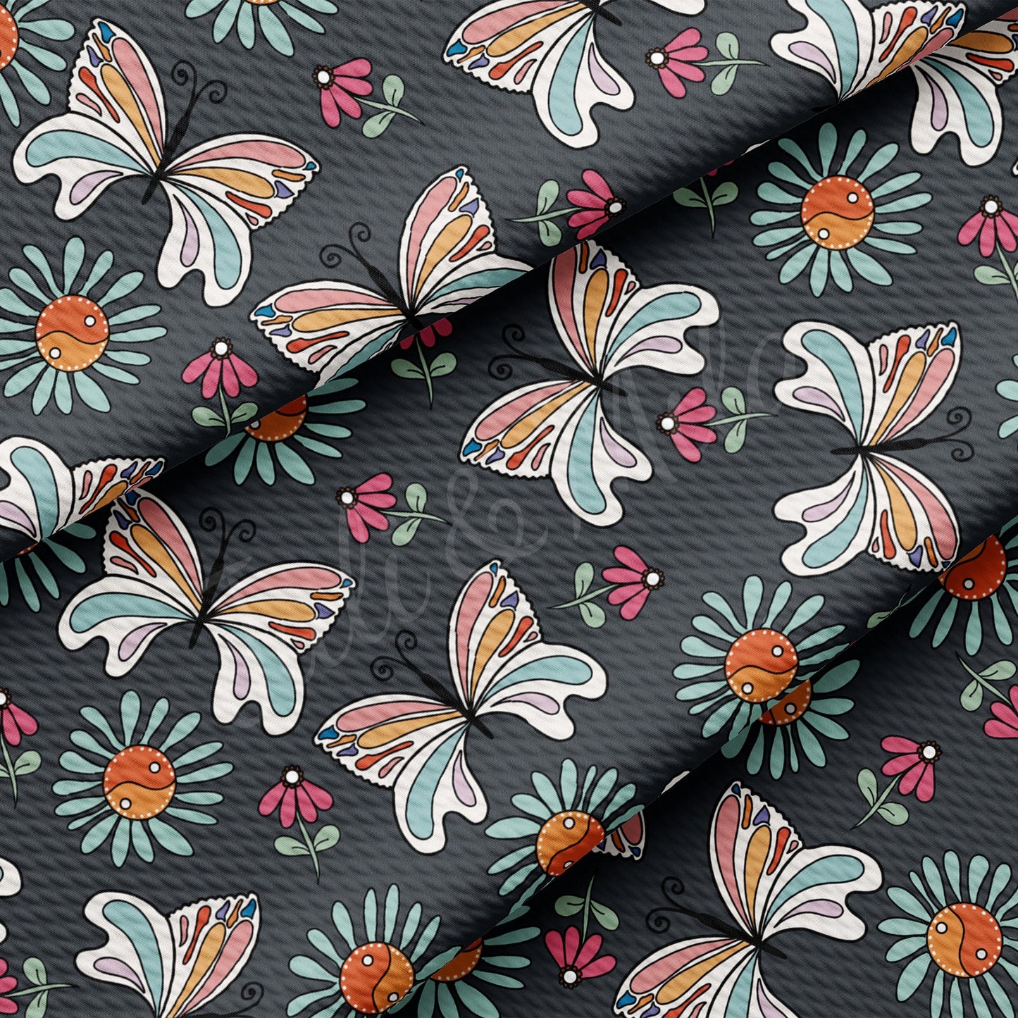 Butterflies Bullet Fabric AA457