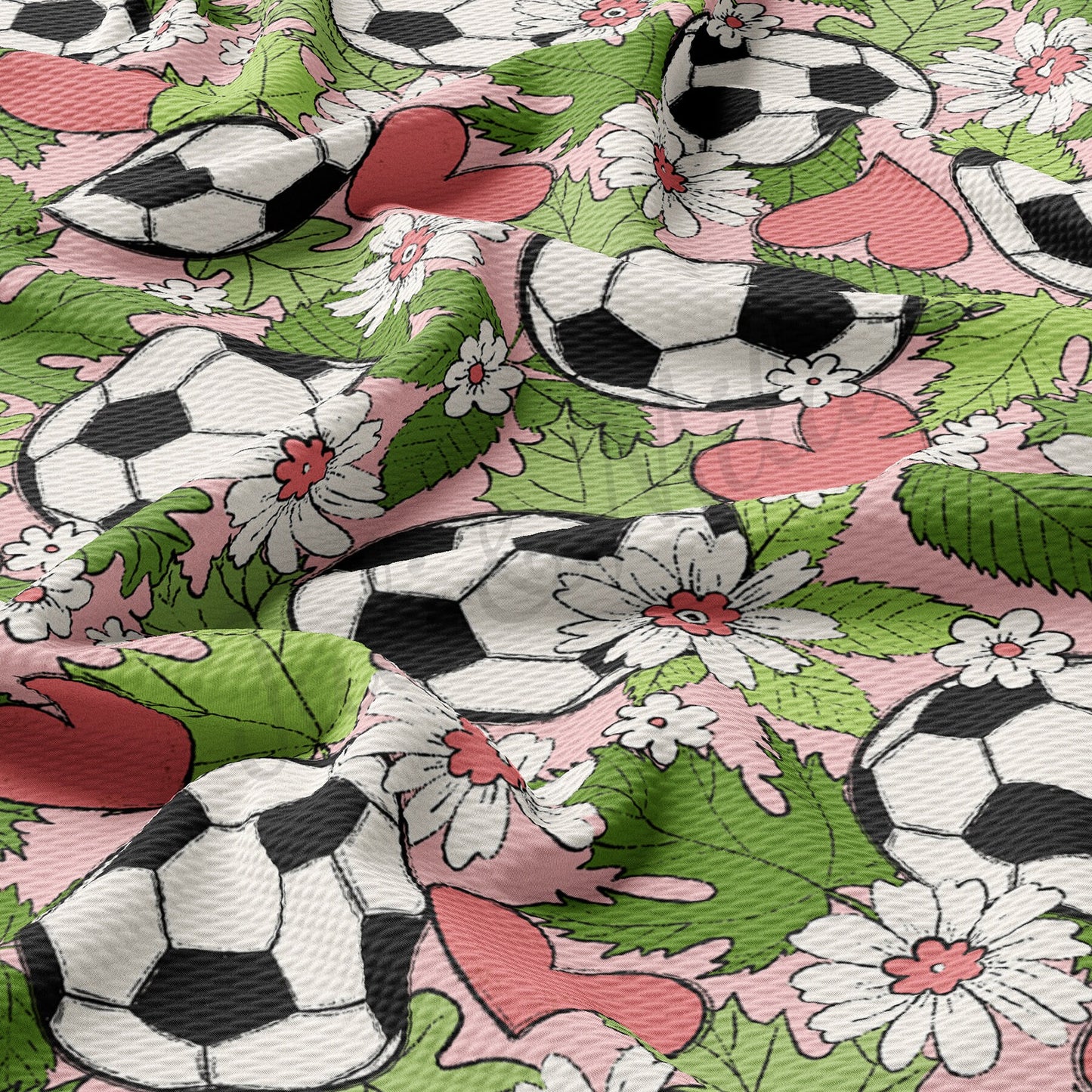 Soccer Floral Bullet Fabric AA613