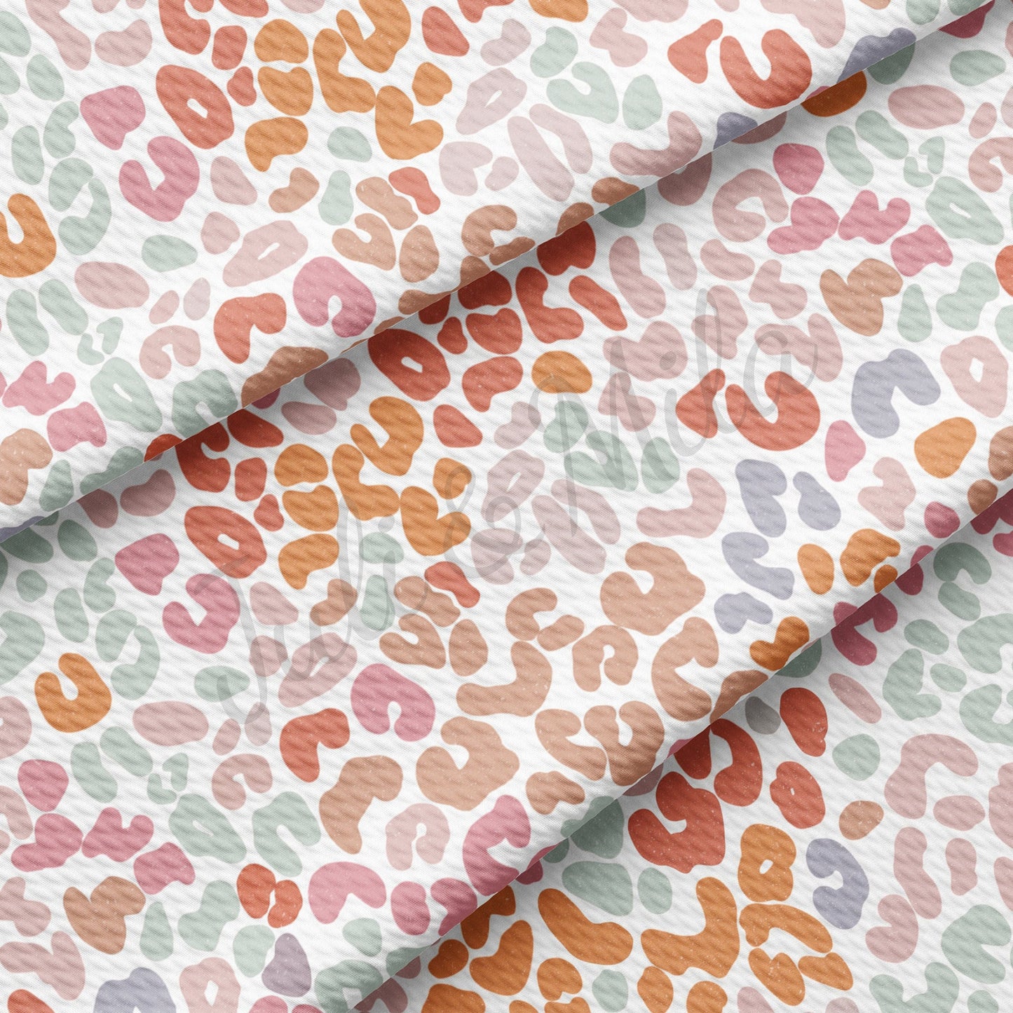 Pastel Leopard Cheetah Bullet Fabric AA705