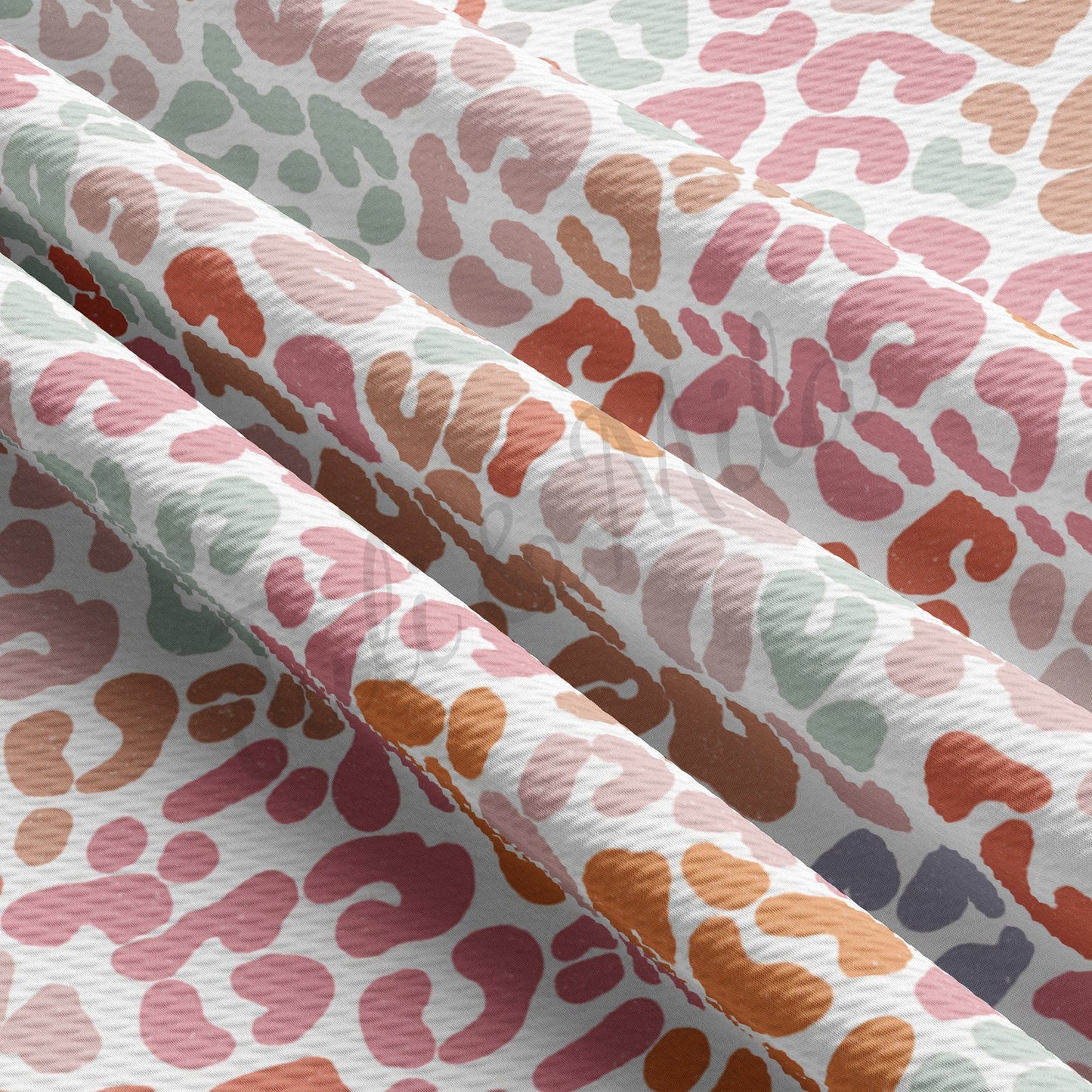 Pastel Leopard Cheetah Bullet Fabric AA705