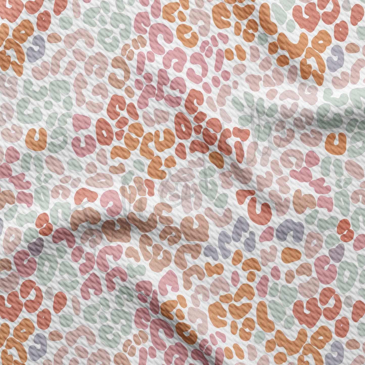 Pastel Leopard Cheetah Bullet Fabric AA705