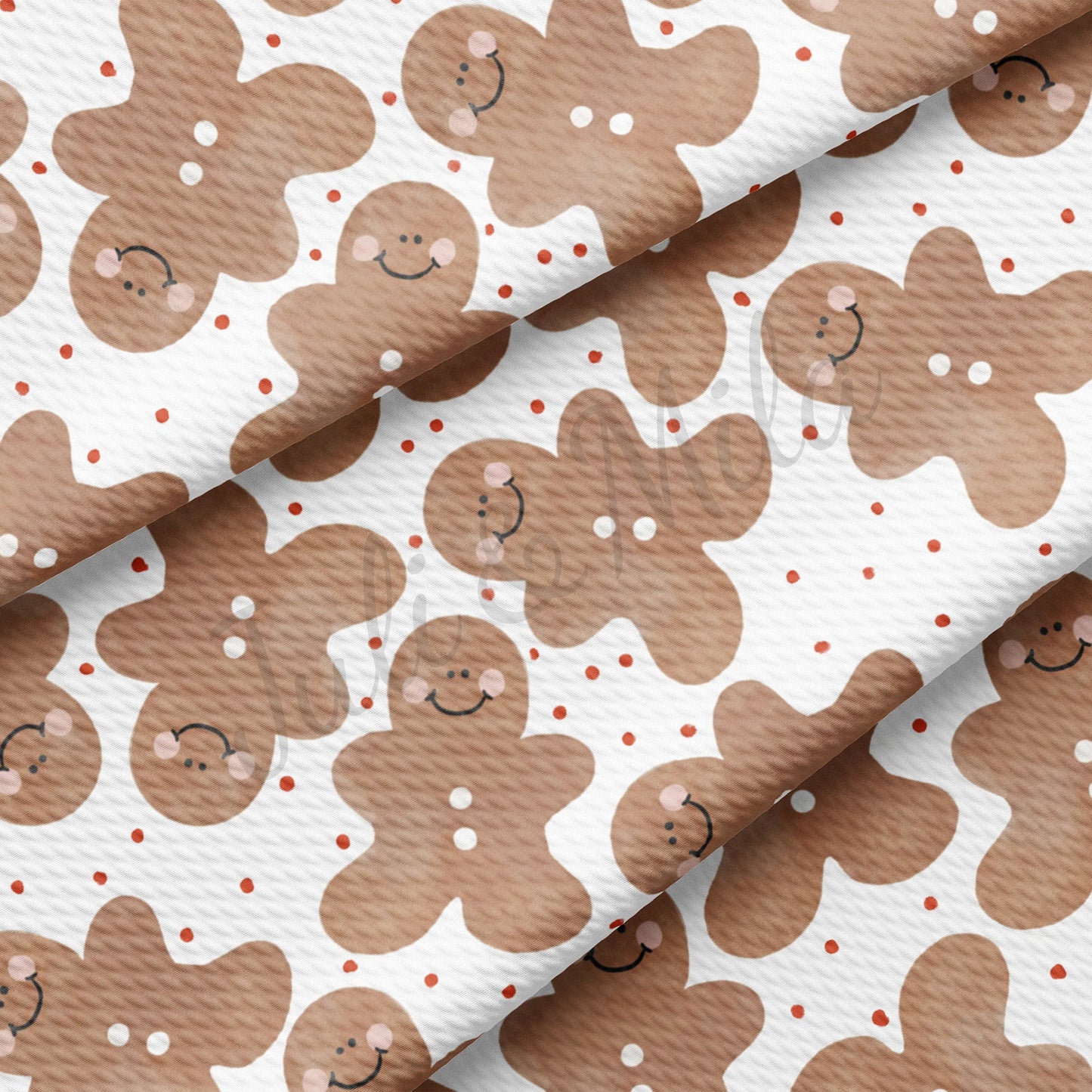 Gingerbread Christmas Bullet Fabric AA710