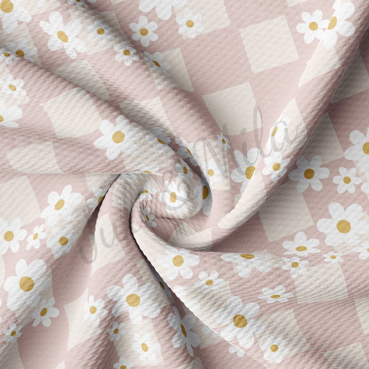 Floral Checkered Bullet Fabric AA722