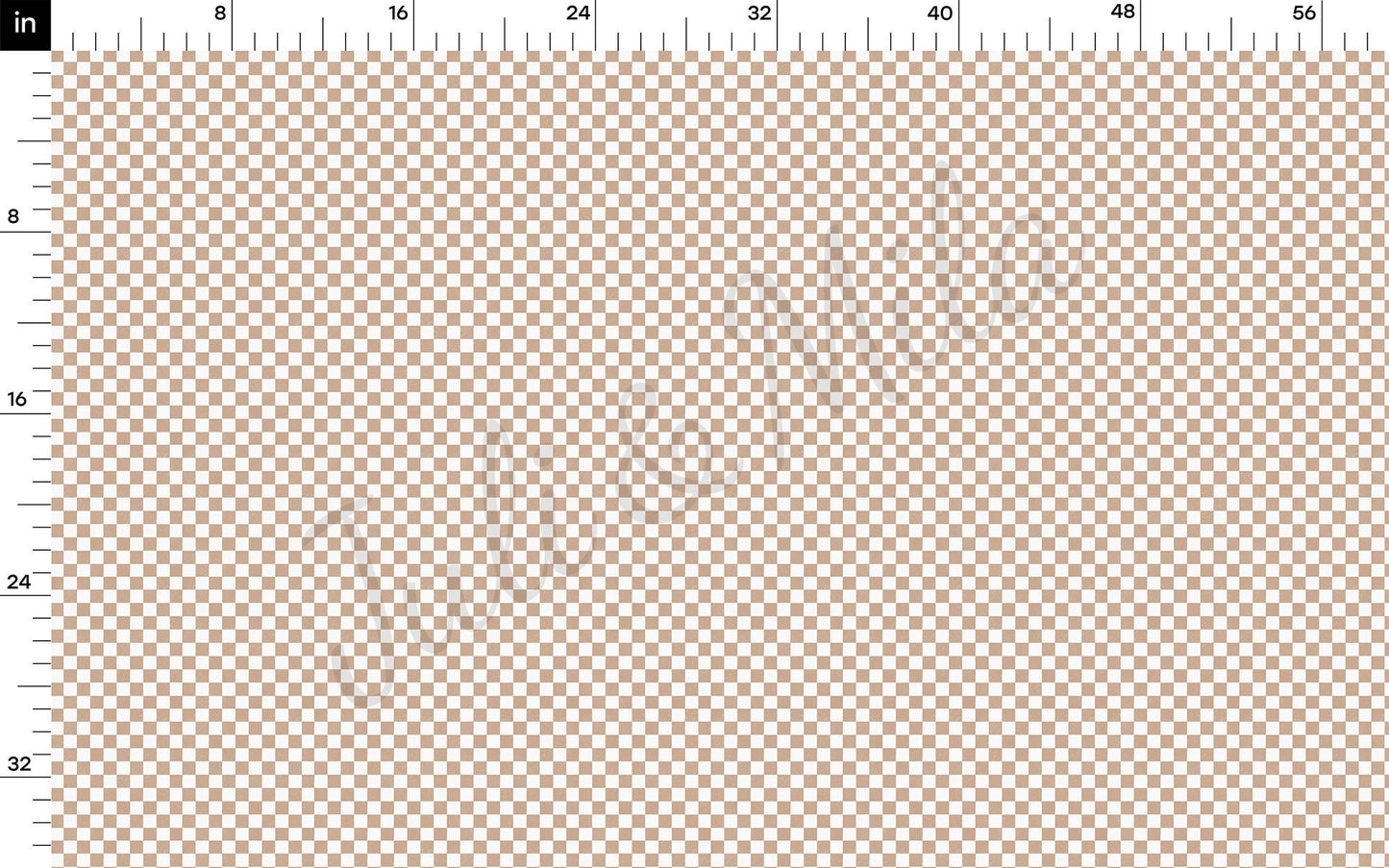 Beige Checkers Checkered Board Bullet Fabric AA726