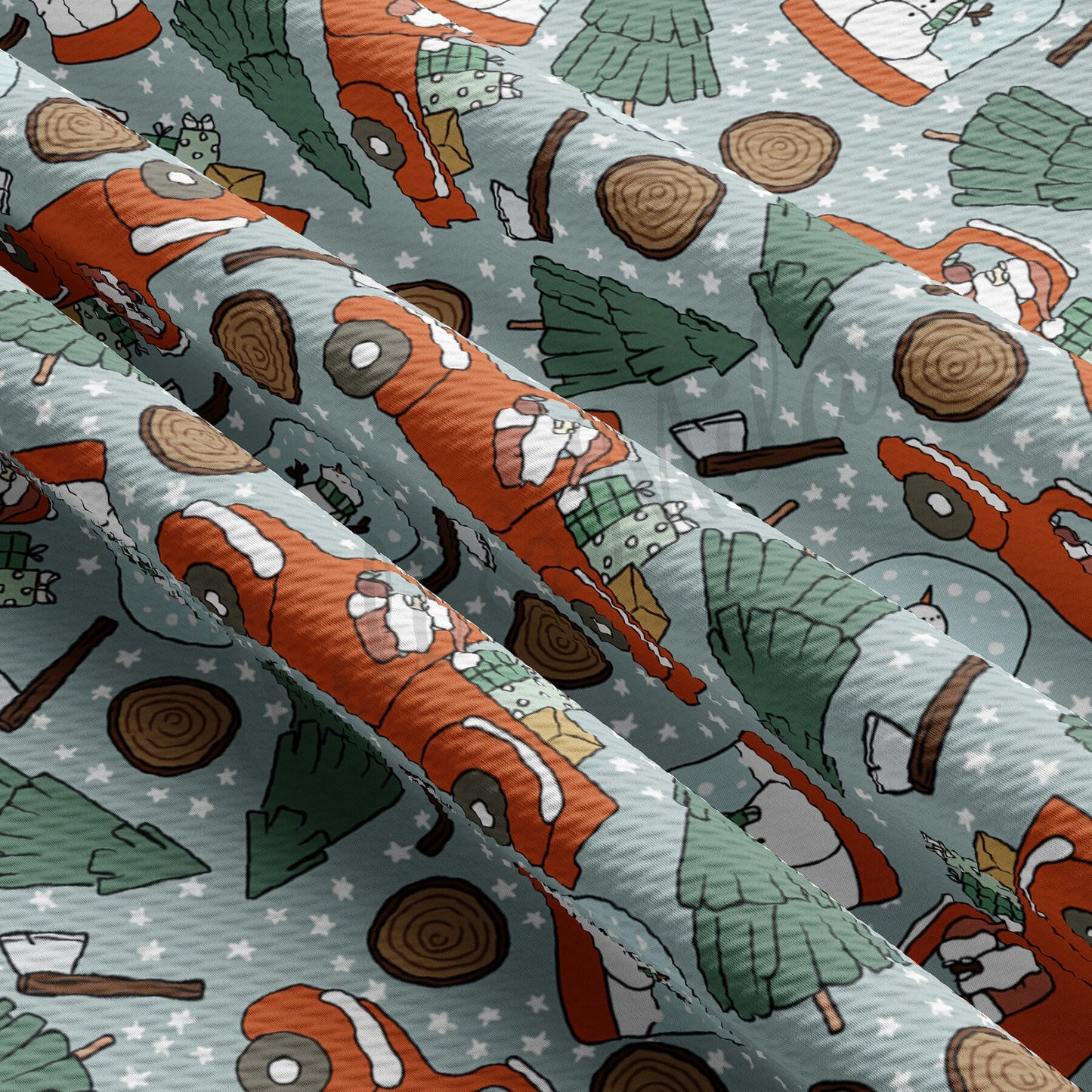 Christmas Truck Bullet Fabric AA733
