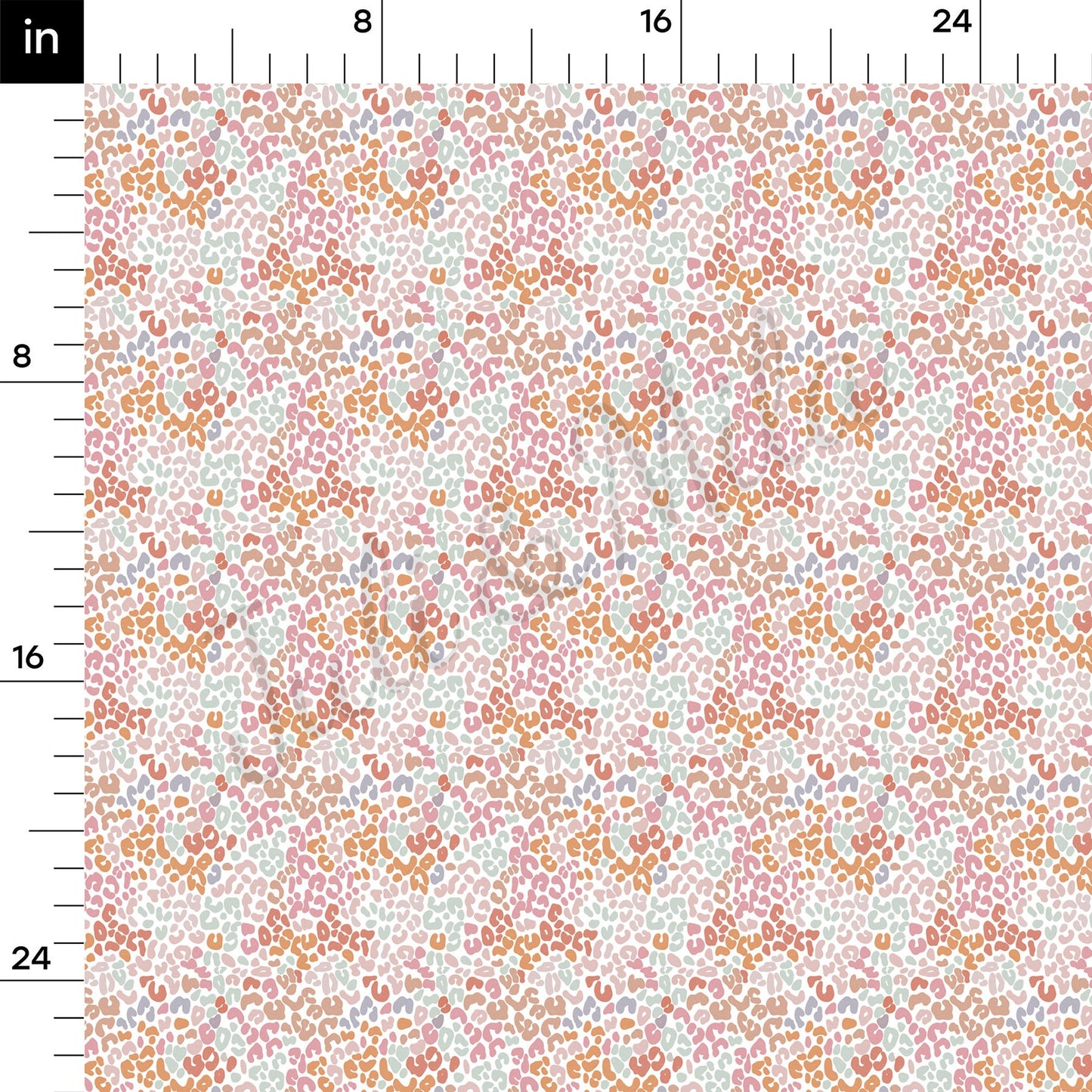 Pastel Leopard Cheetah Bullet Fabric AA705