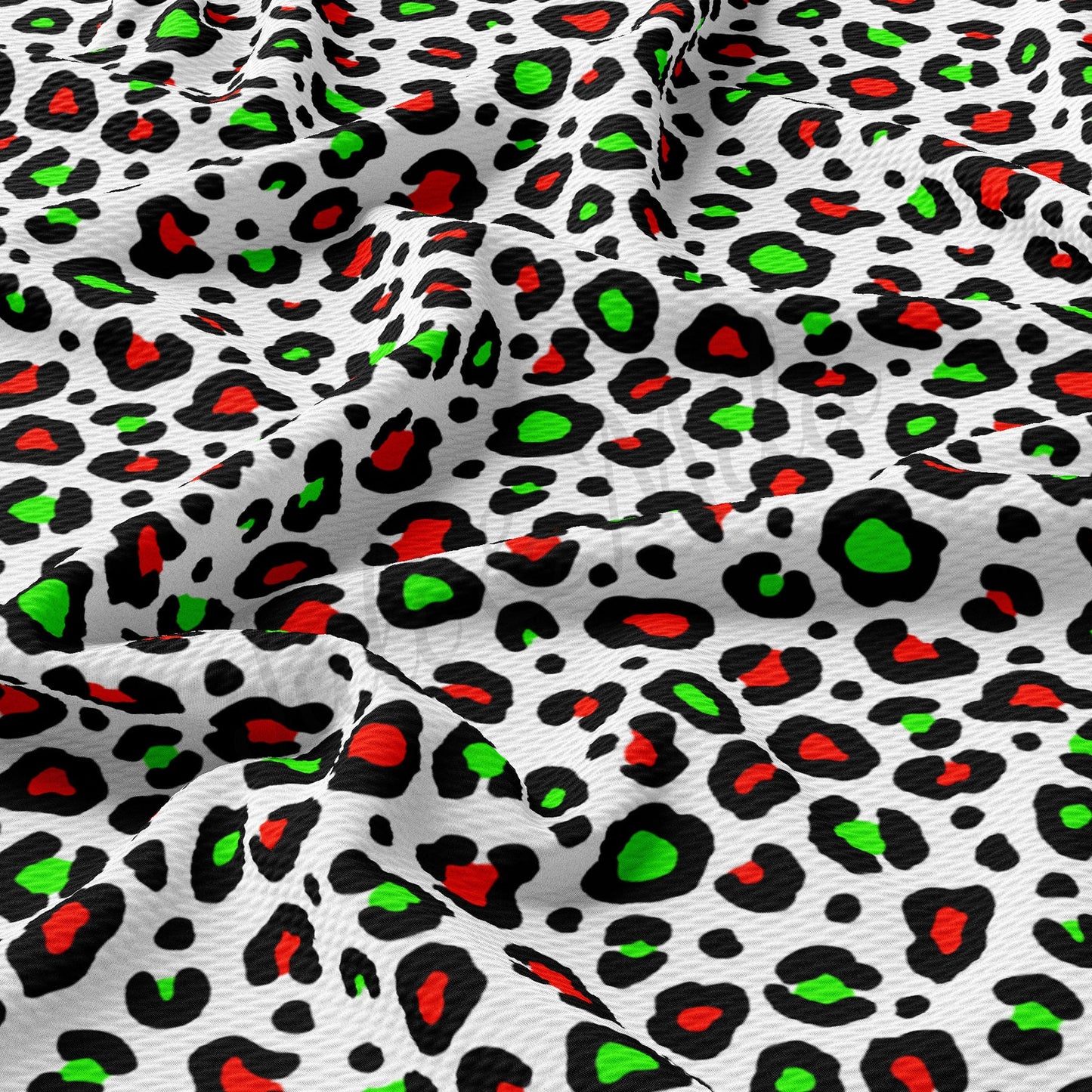 Christmas Cheetah Bullet Textured Fabric AA949