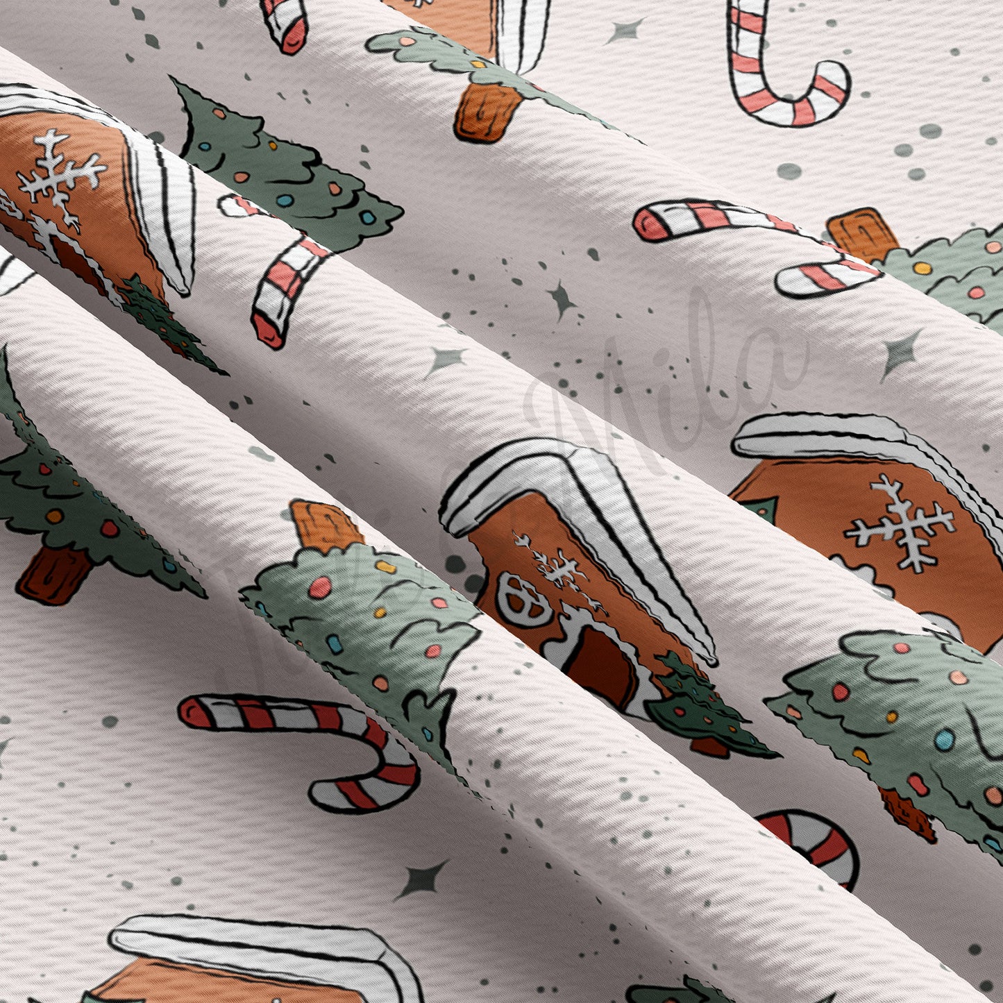 Christmas Bullet Textured Fabric AA963