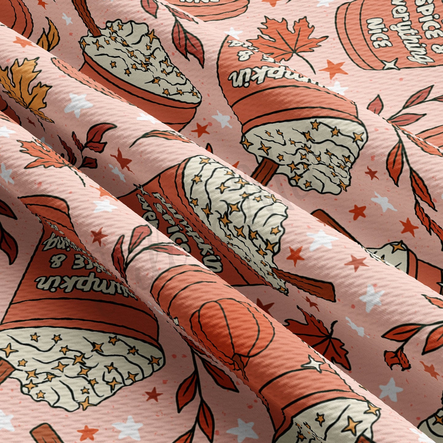 Pumpkin Bullet Textured Fabric AA954