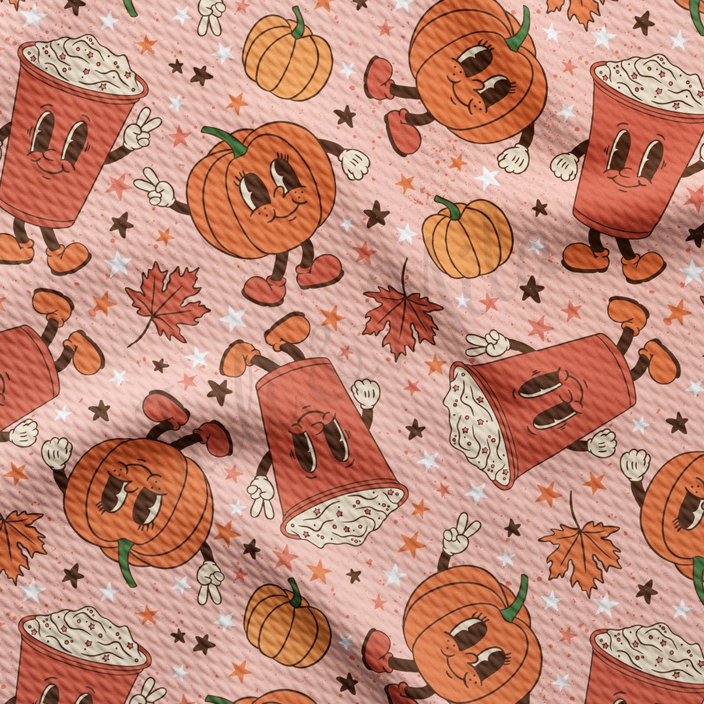 Pumpkin Bullet Textured Fabric AA994