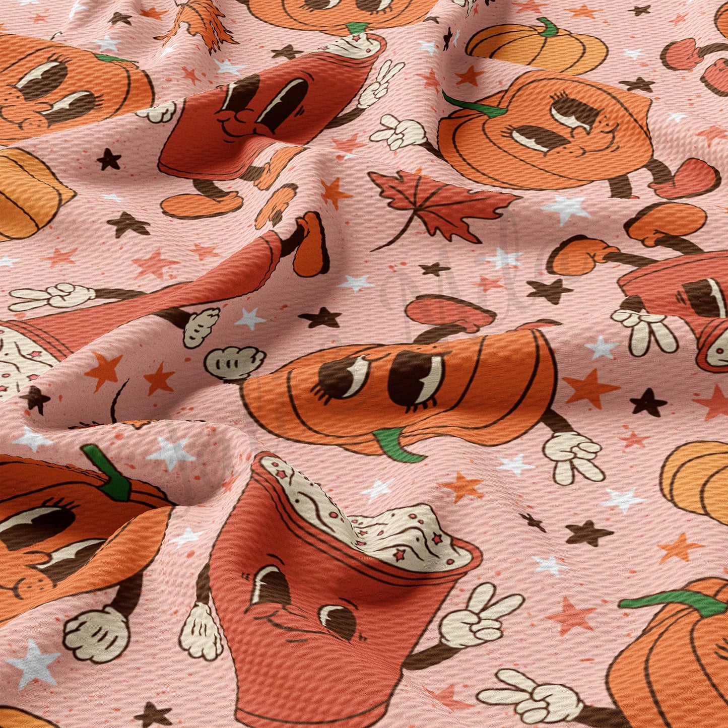 Pumpkin Bullet Textured Fabric AA994