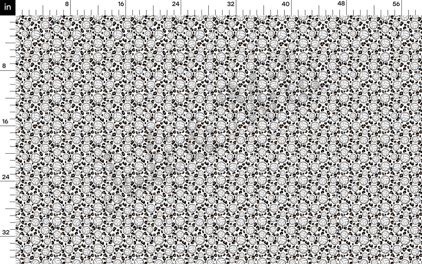 VolleyBall Cheetah Bullet Textured Fabric  AA1012