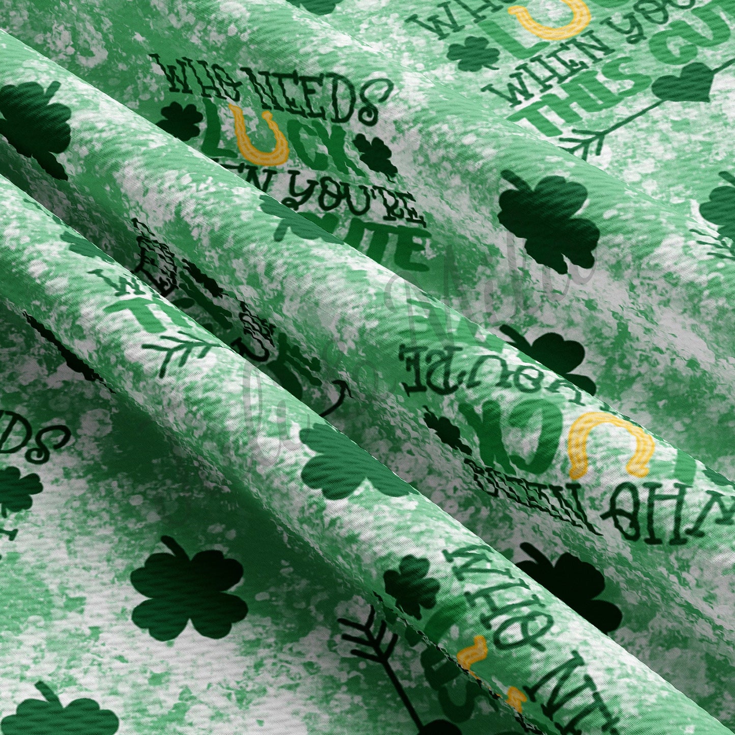 St.Patricks Day  Bullet Textured Fabric  AA1017