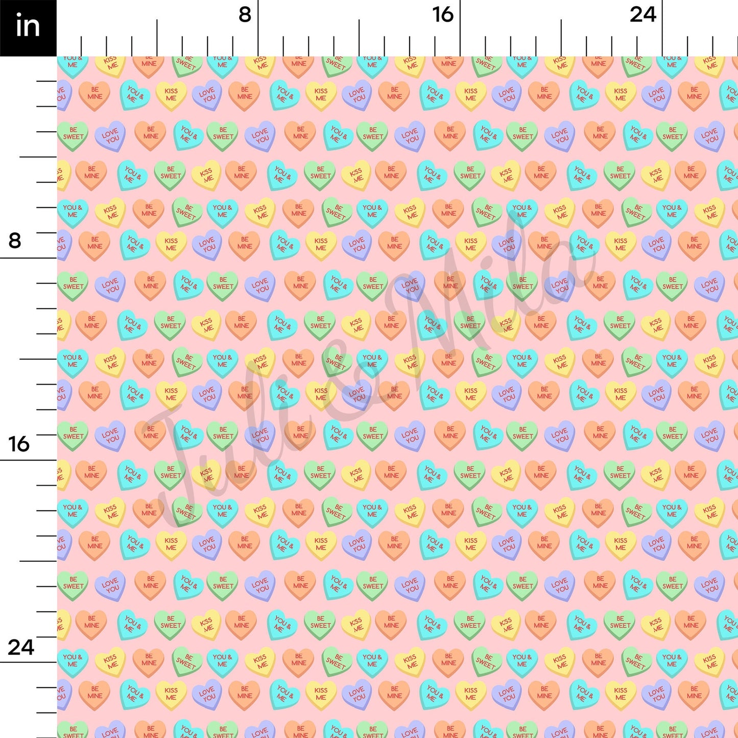 Valentines Day Bullet Textured Fabric AA1055