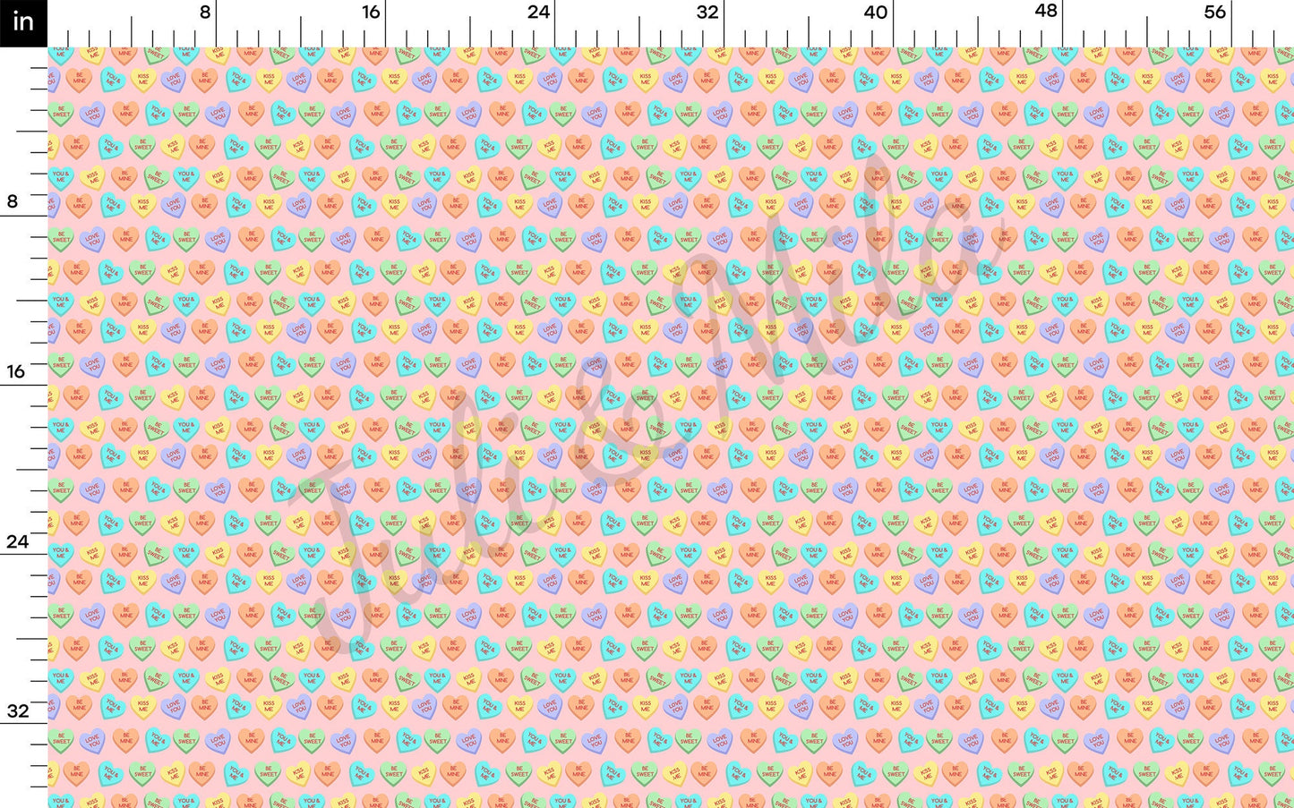 Valentines Day Bullet Textured Fabric AA1055