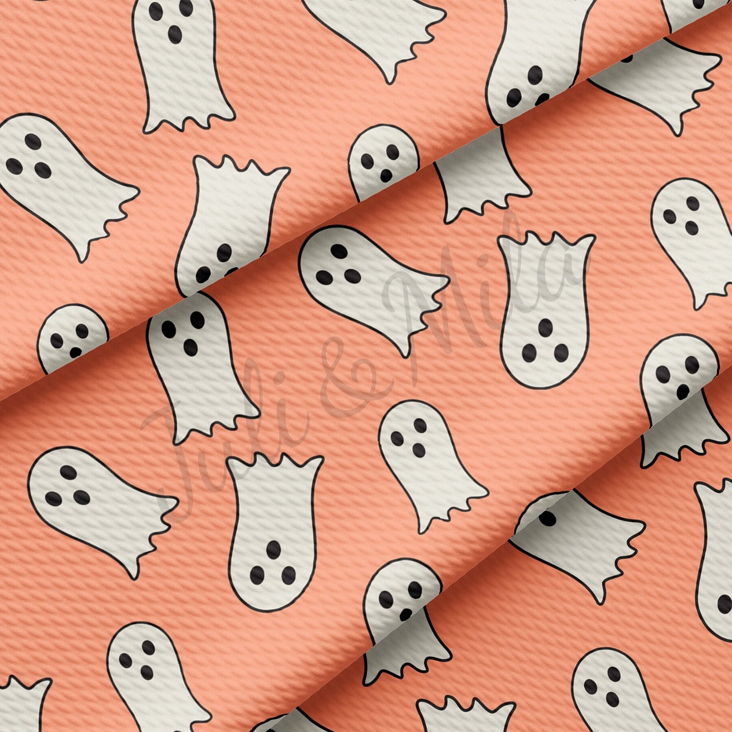 Halloween Ghost  Bullet Textured Fabric AA1061