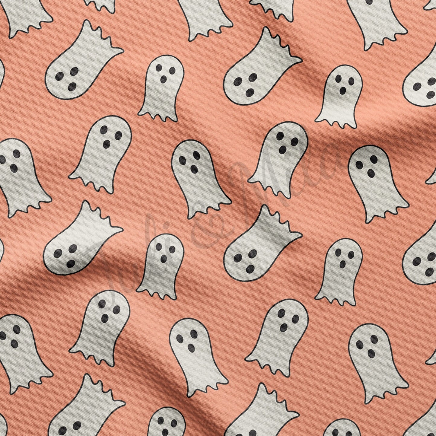 Halloween Ghost  Bullet Textured Fabric AA1061
