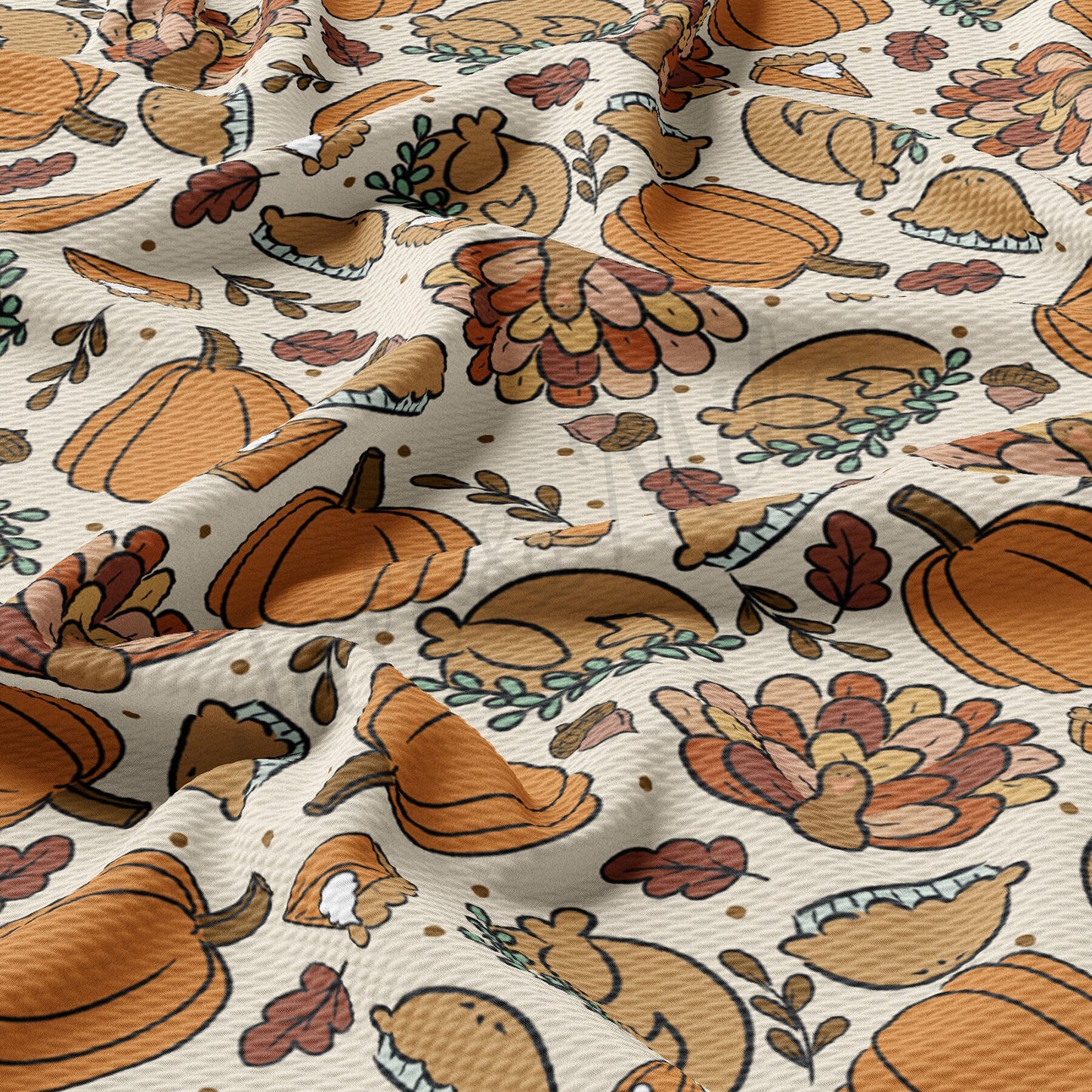 Pumpkin l Bullet Textured Fabric AA990