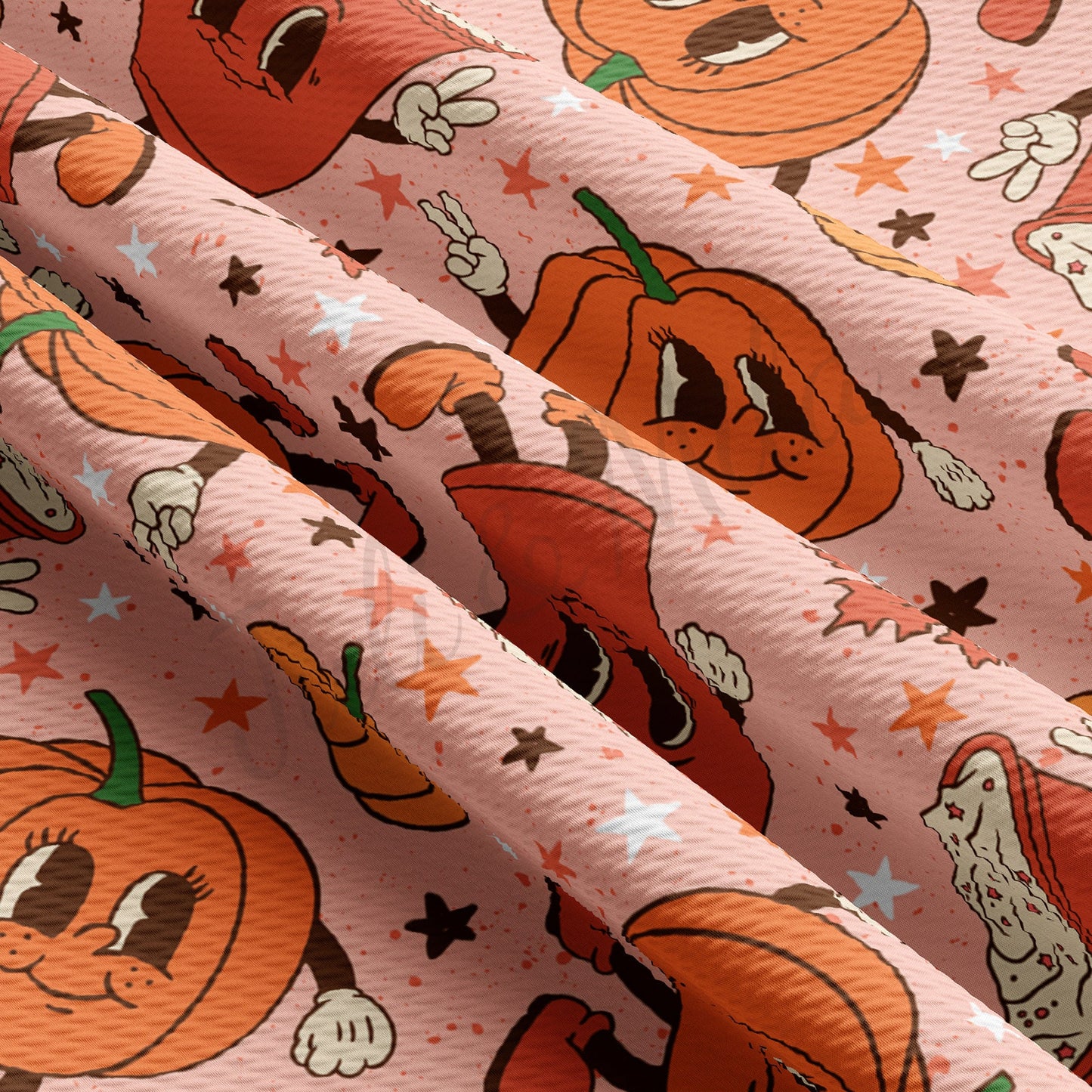 Pumpkin Bullet Textured Fabric AA994