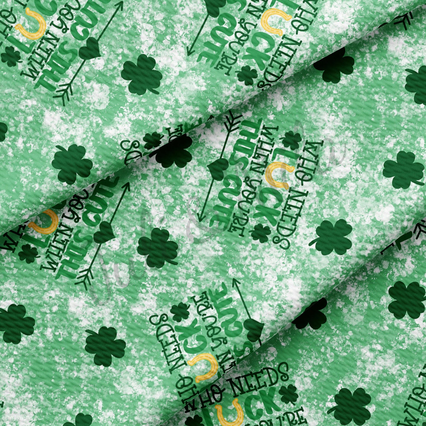 St.Patricks Day  Bullet Textured Fabric  AA1017