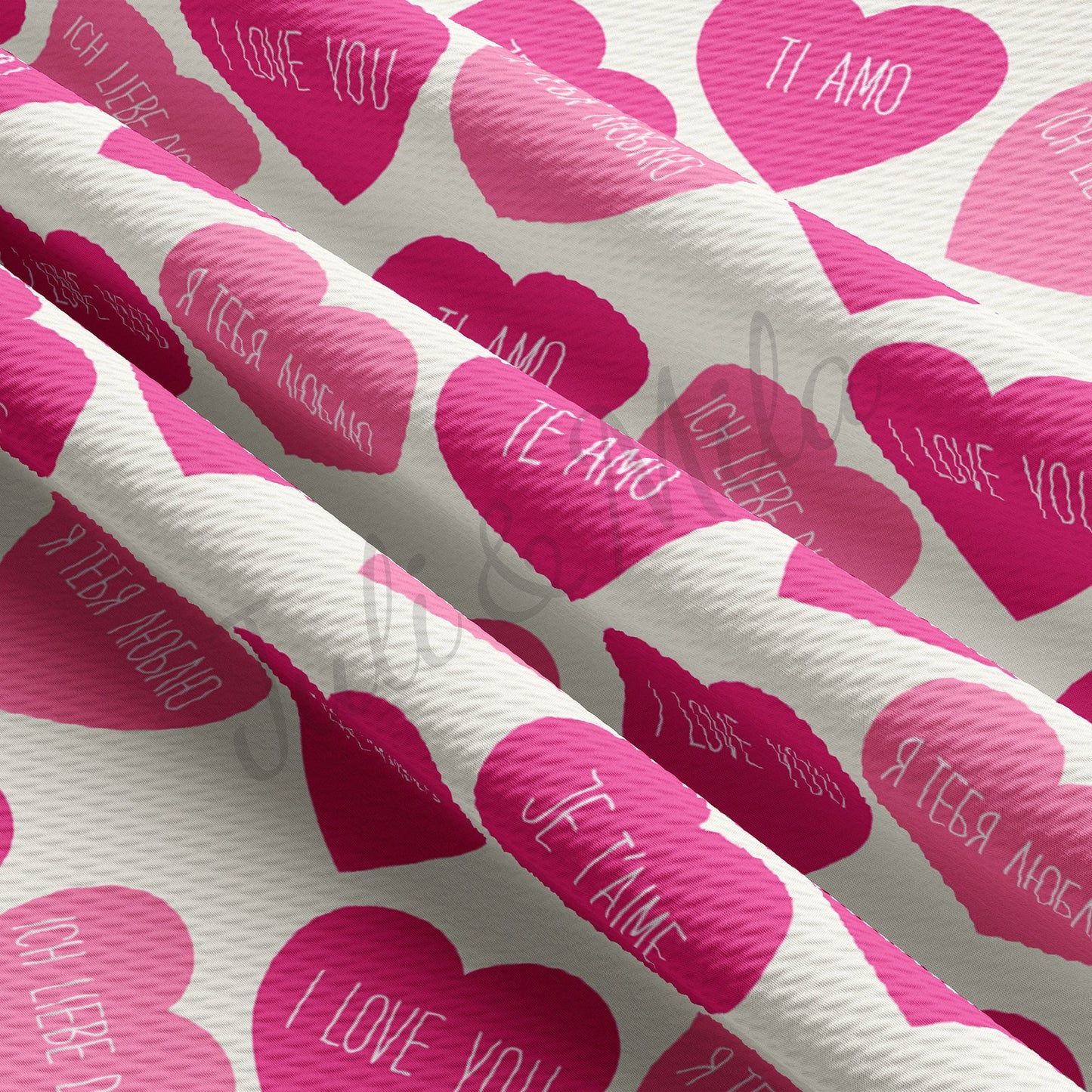 Valentines Day  Bullet Textured Fabric AA1051