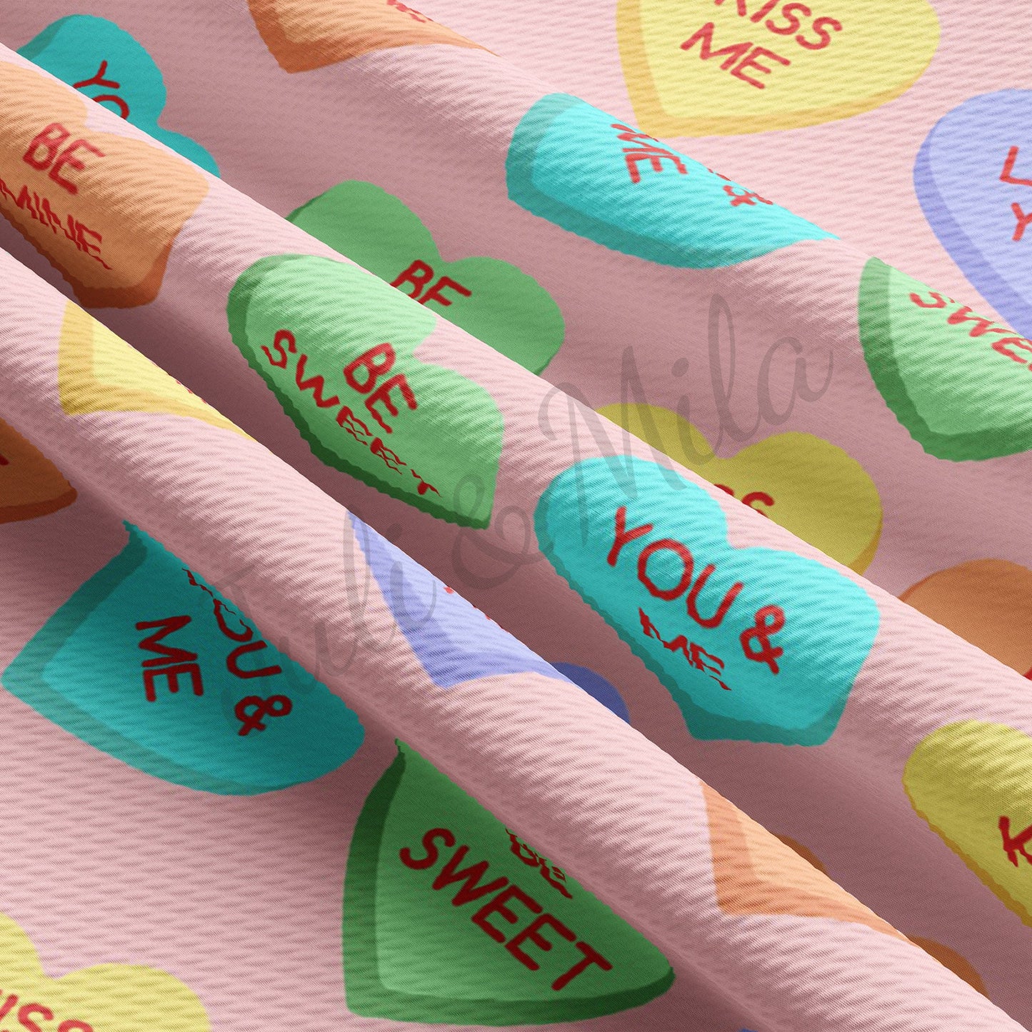 Valentines Day Bullet Textured Fabric AA1055