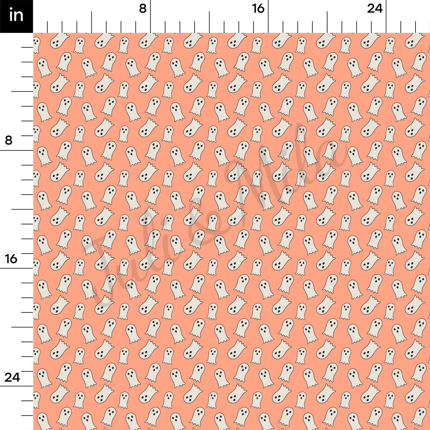 Halloween Ghost  Bullet Textured Fabric AA1061