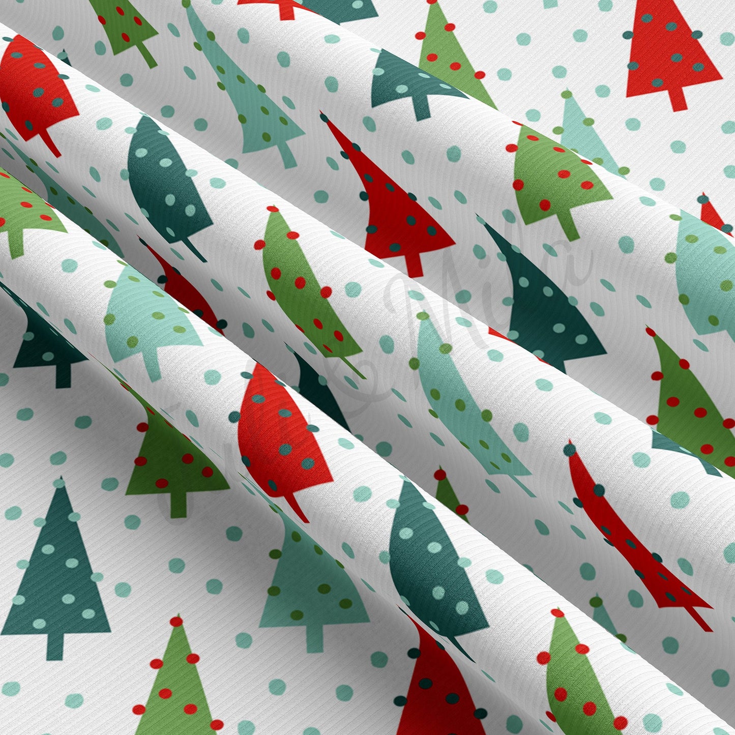 Rib Knit Fabric  RBKchristmasseries53