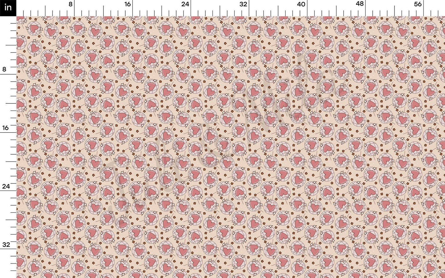 Valentines Day  Bullet Textured Fabric AA1116