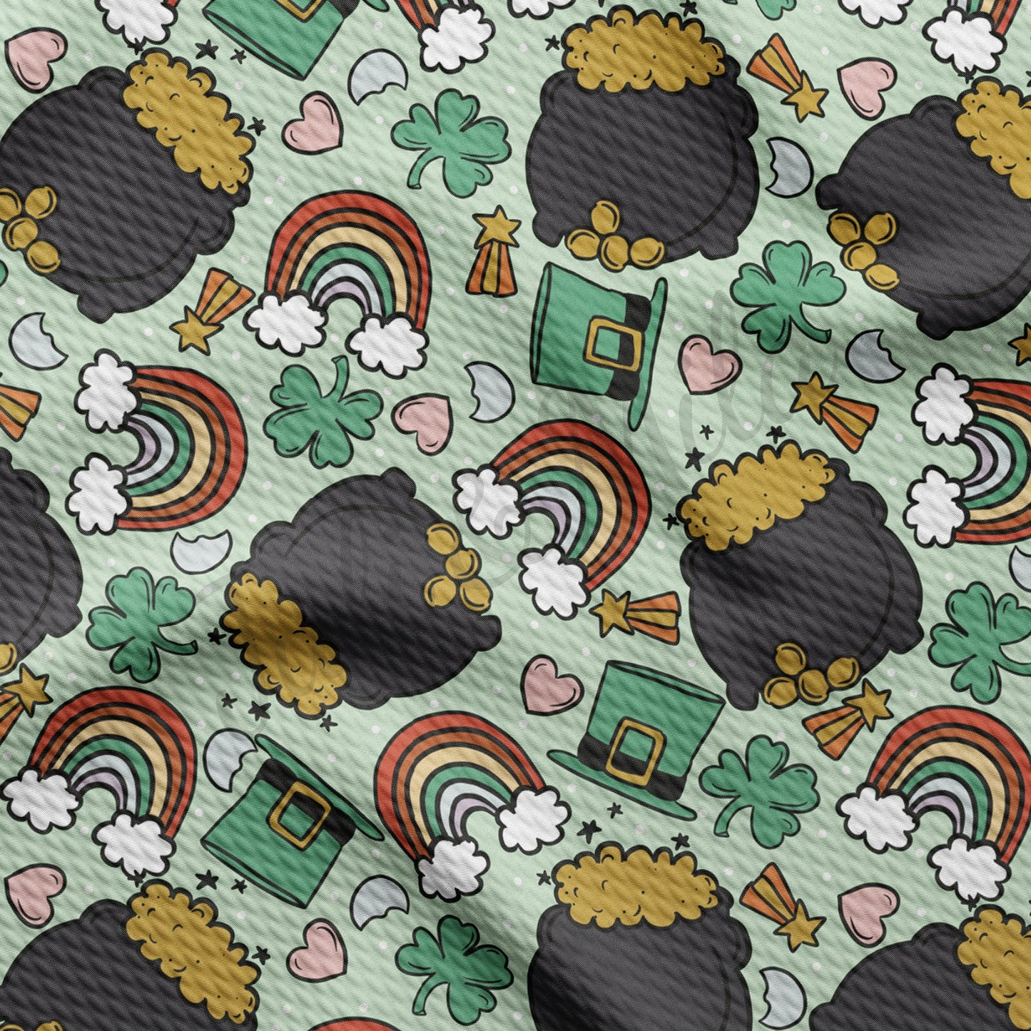 St. Patricks Day Bullet Textured Fabric AA1126