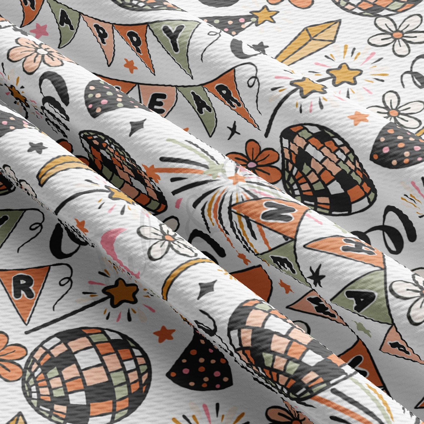 New Year  Bullet Textured Fabric AA1178