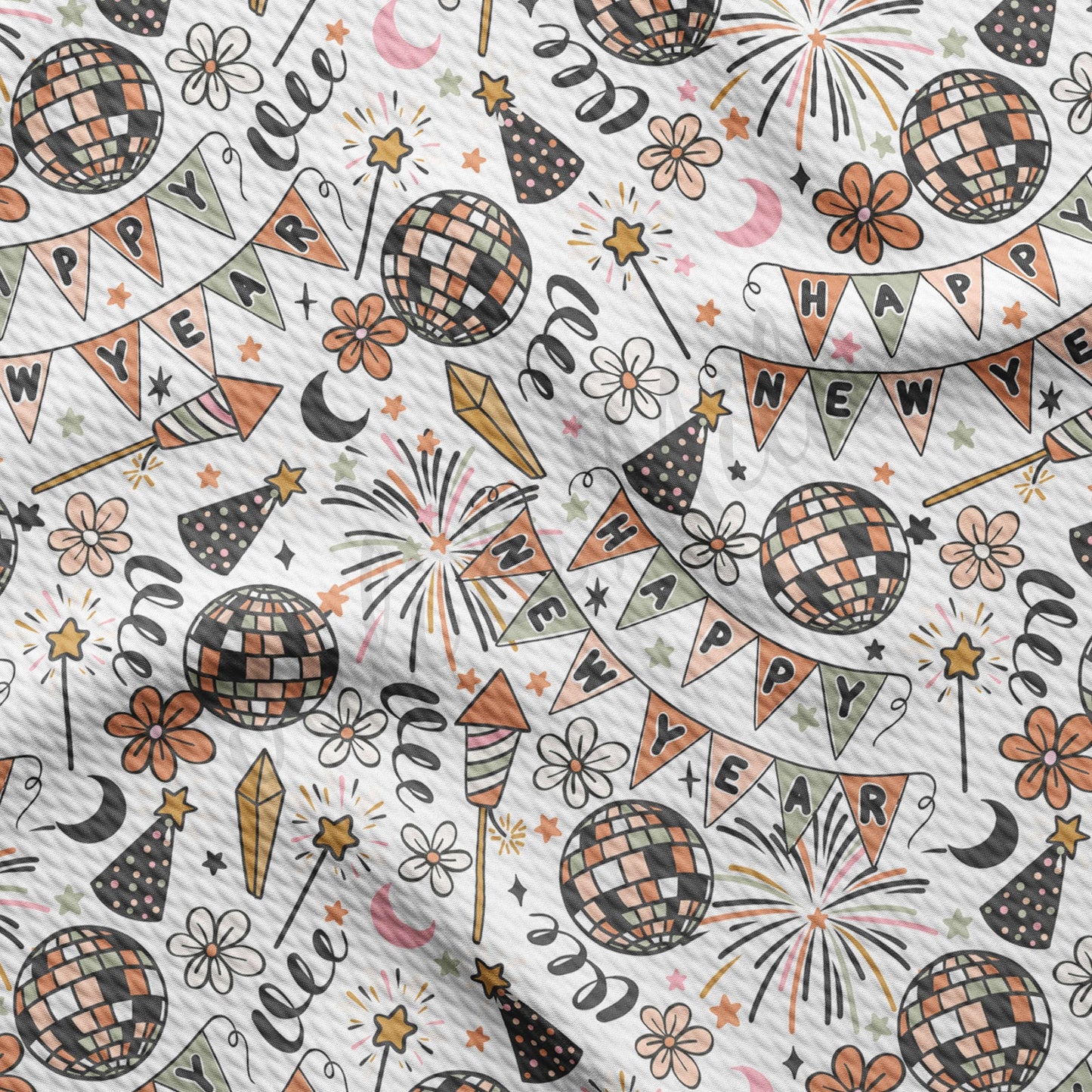 New Year  Bullet Textured Fabric AA1178