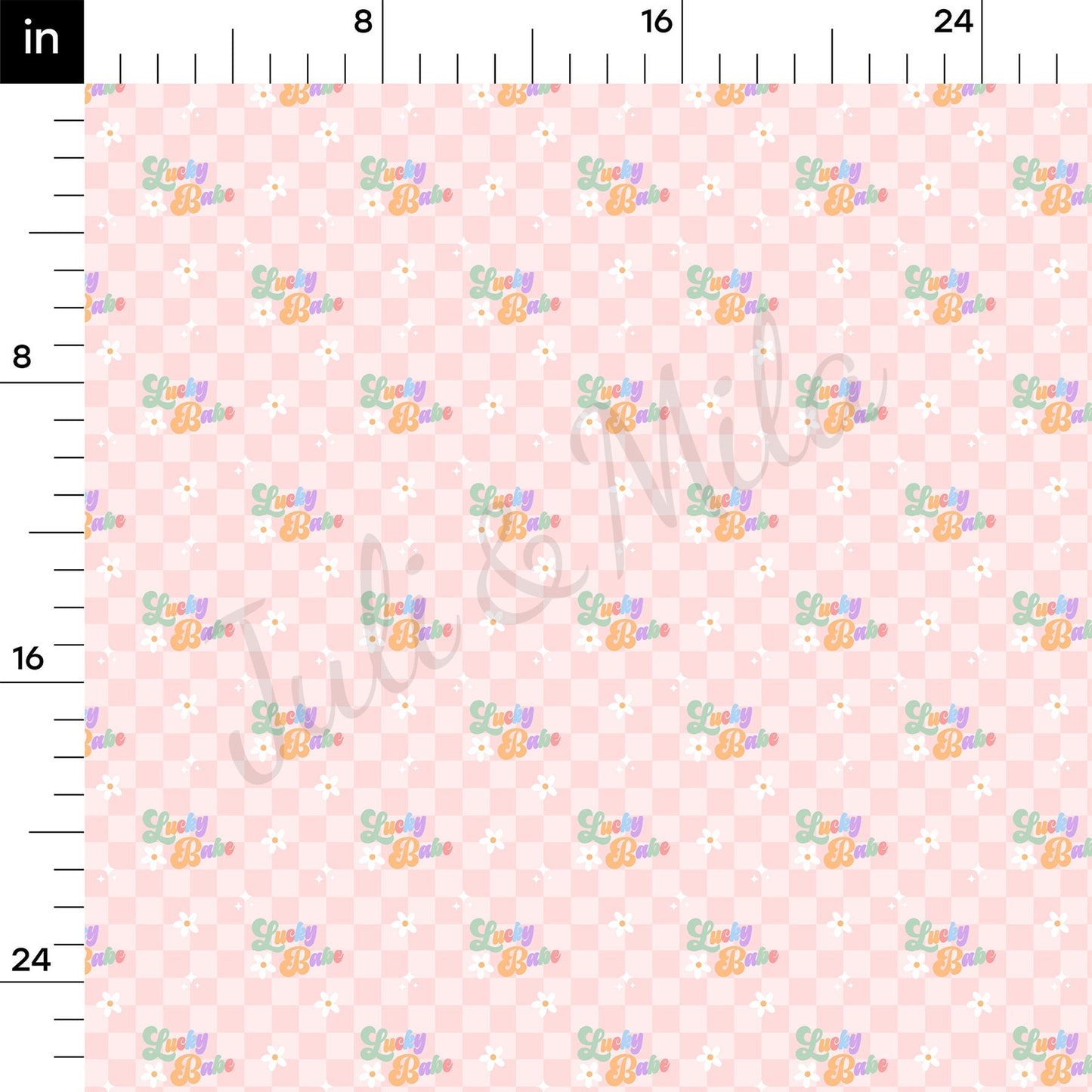 Lucky Babe St Patricks Day Bullet Fabric  AA1190
