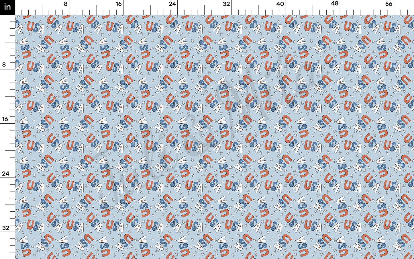 Patriotic 4th of July Bullet Textured Fabric AA1228