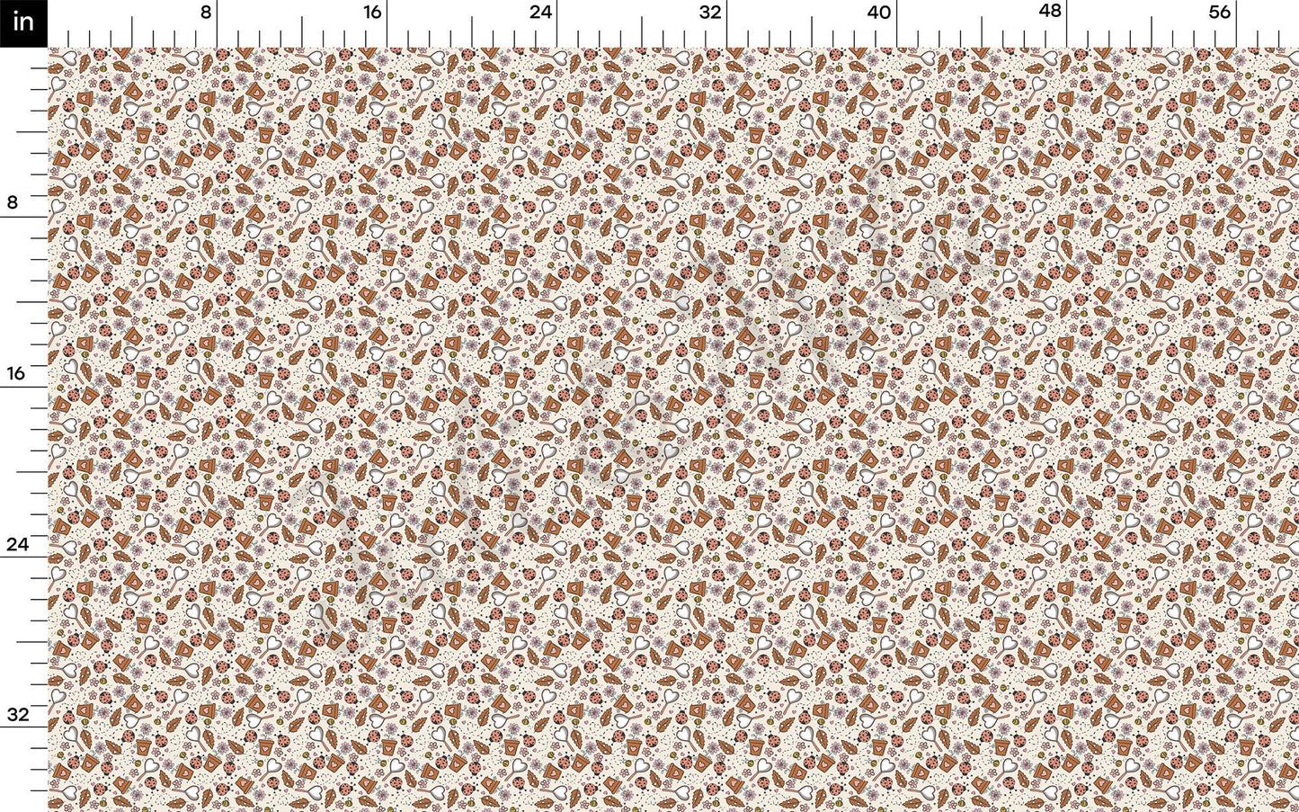Valentines Day  Bullet Textured Fabric AA1102