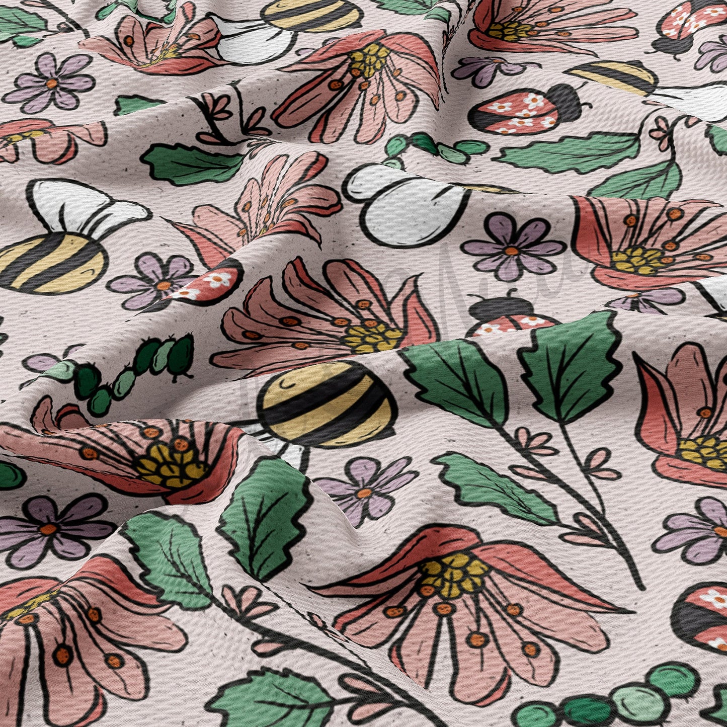 Bees Bullet Textured Fabric  AA1122