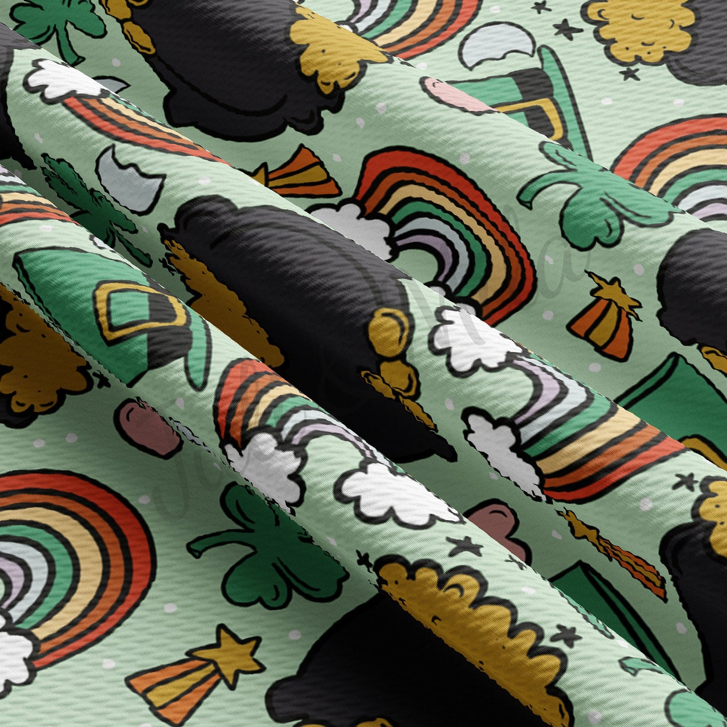 St. Patricks Day Bullet Textured Fabric AA1126
