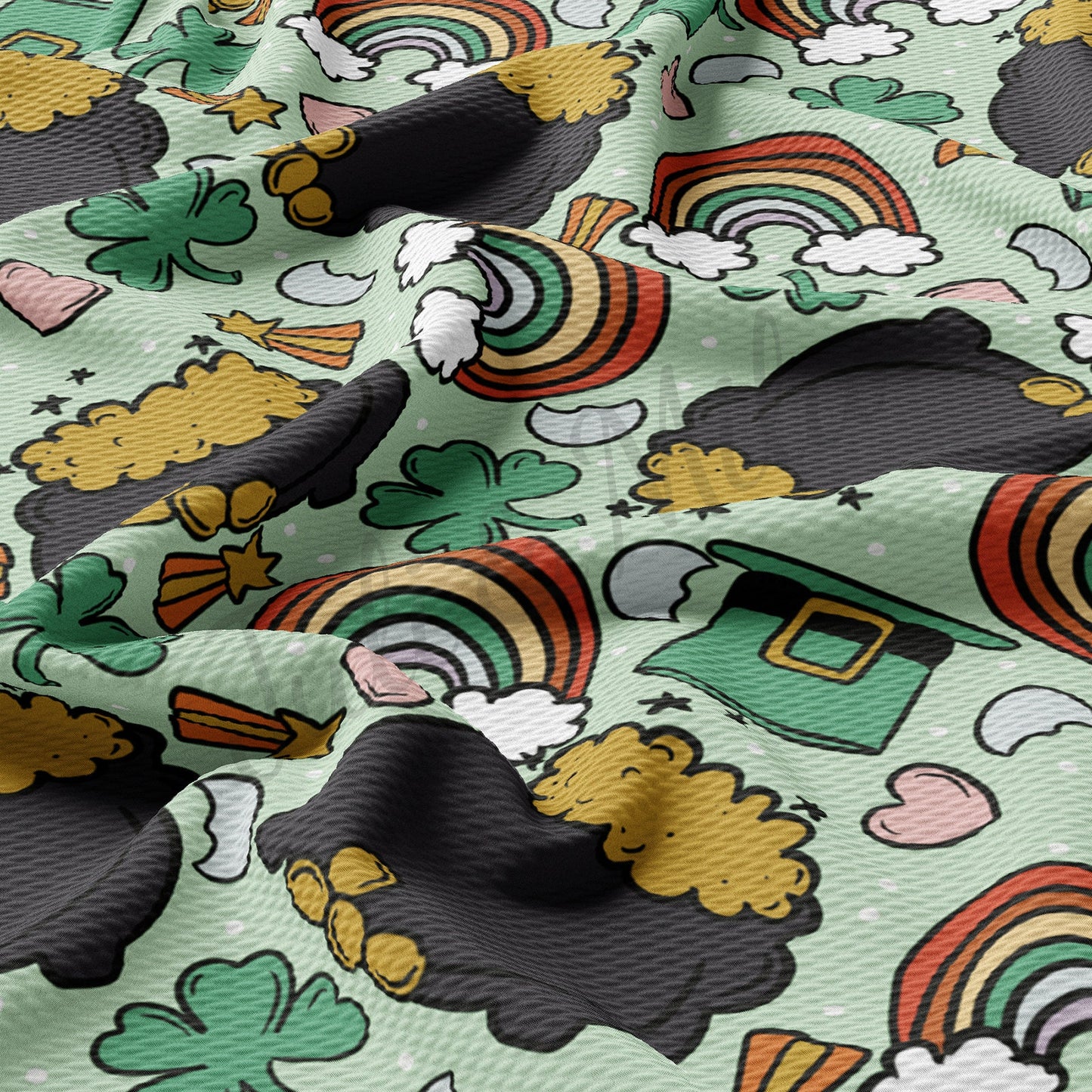 St. Patricks Day Bullet Textured Fabric AA1126