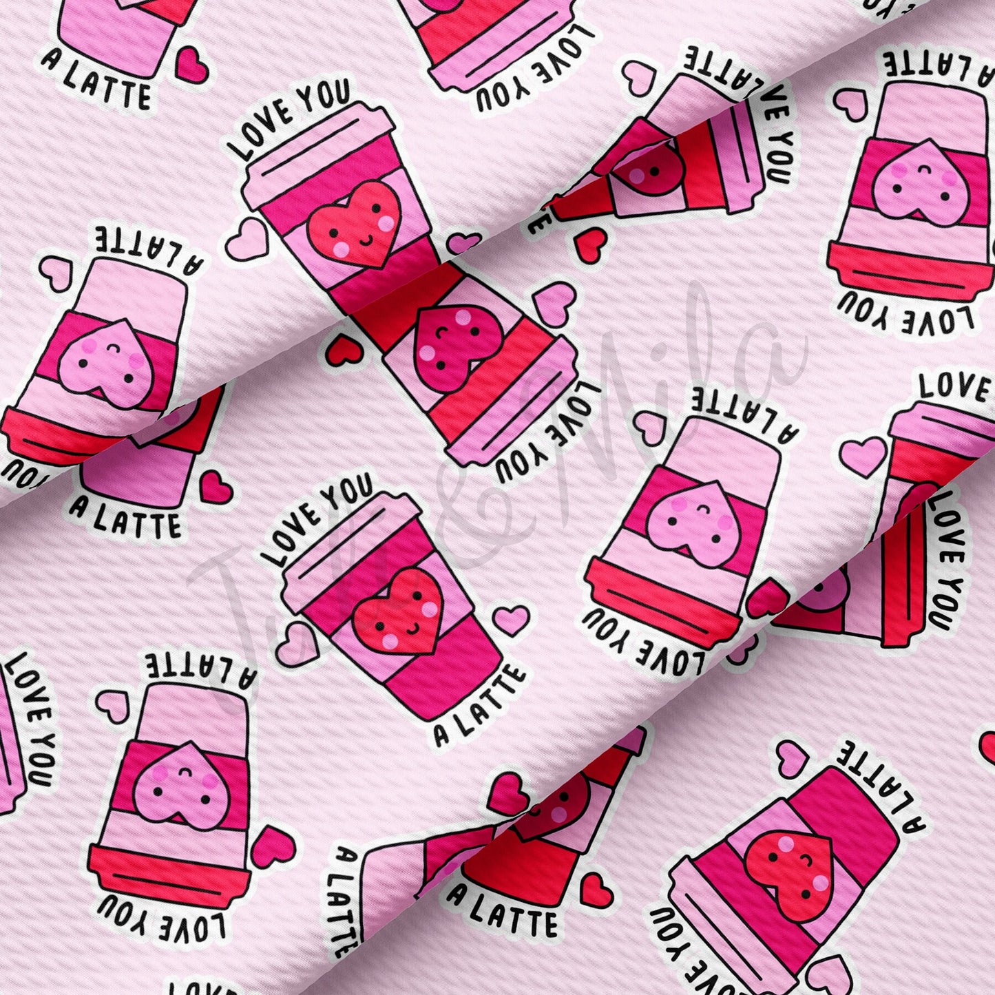 Valentines Day  Bullet Textured Fabric AA1291