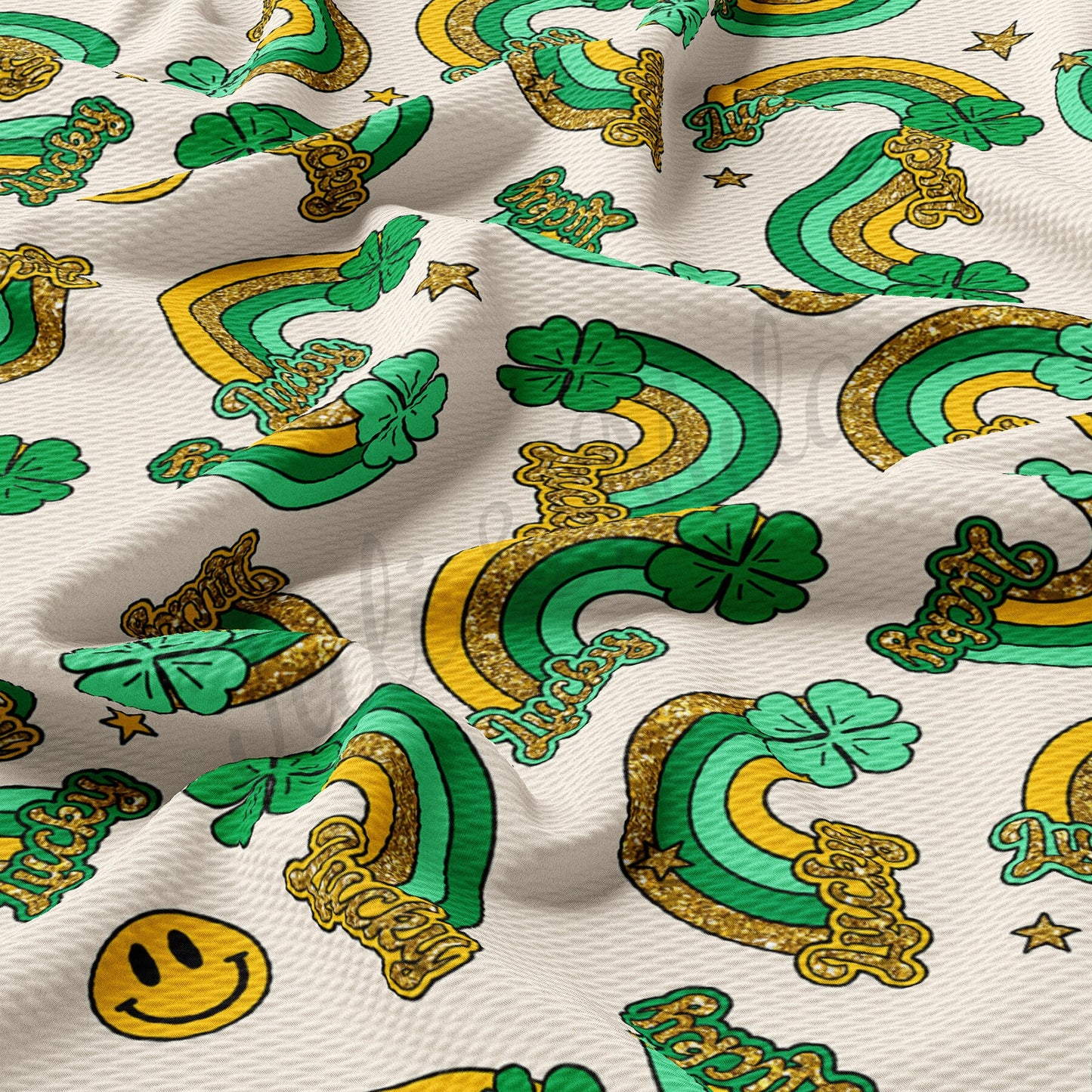 St. Patricks Day Bullet Textured Fabric A1294