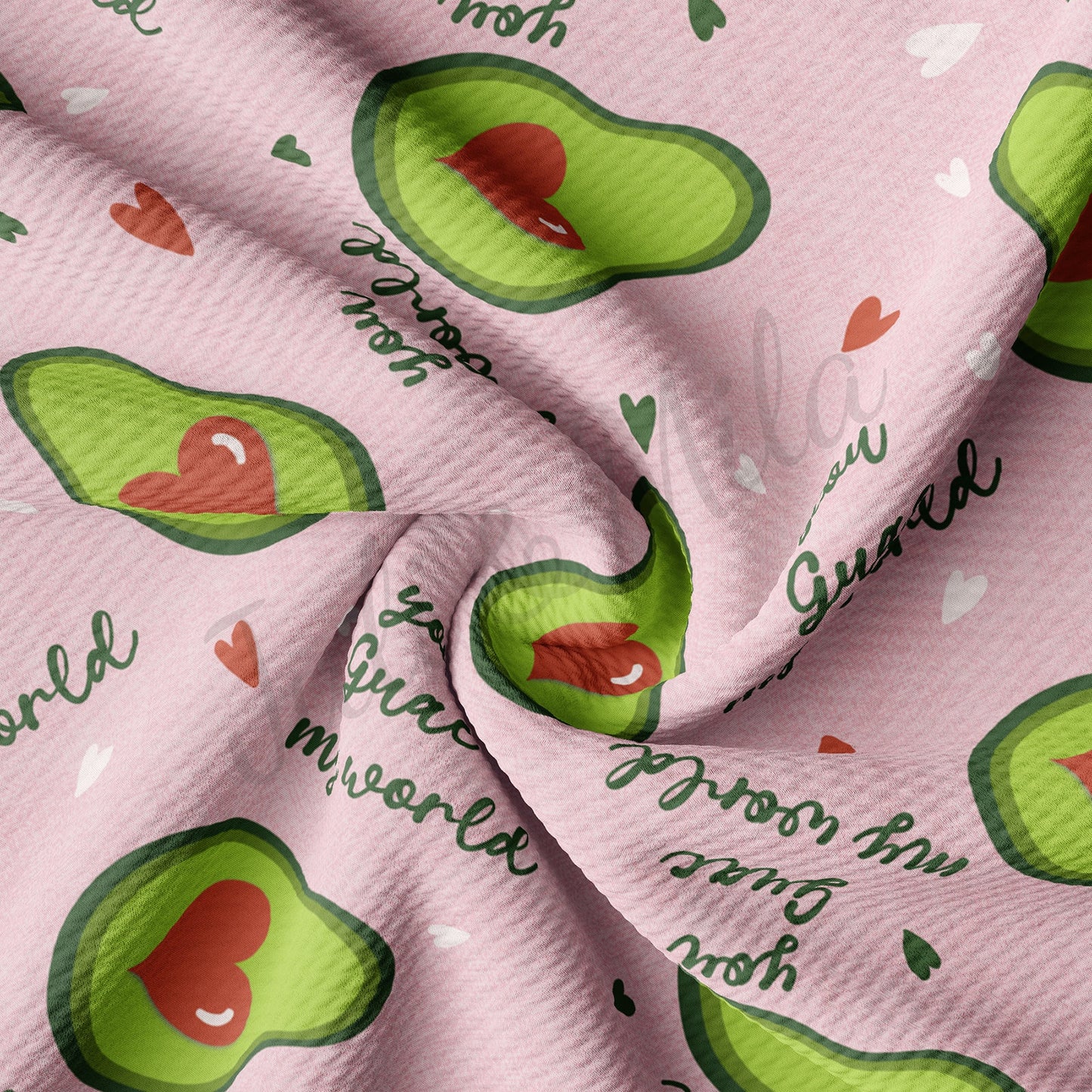 You Guac My World Valentines Day Bullet Textured Fabric AA1132