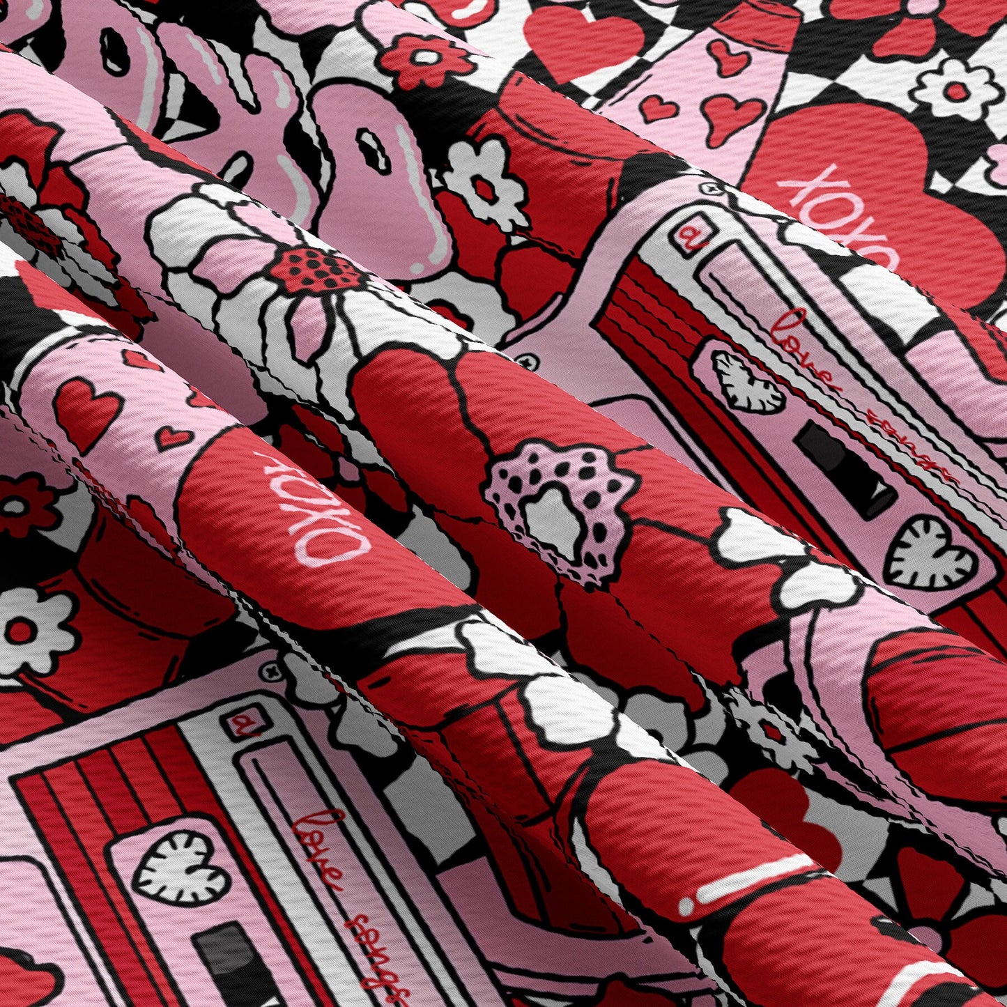Valentines Day Bullet Textured Fabric  AA1174