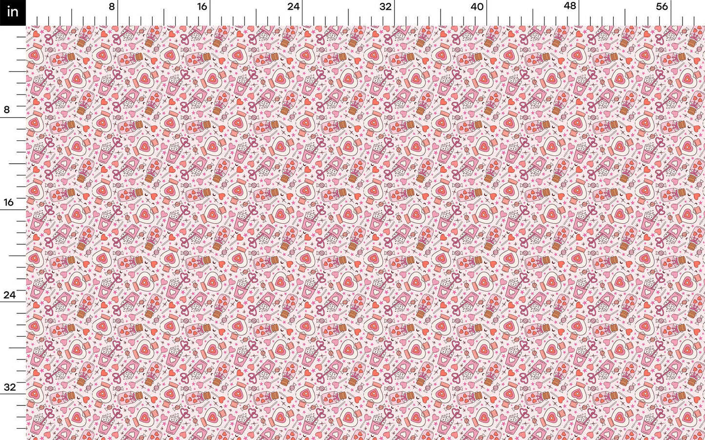 Valentines Day  Bullet Textured Fabric  AA1218
