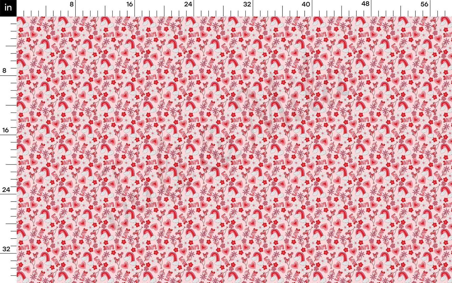 Valentines Day Bullet Textured Fabric  AA1220