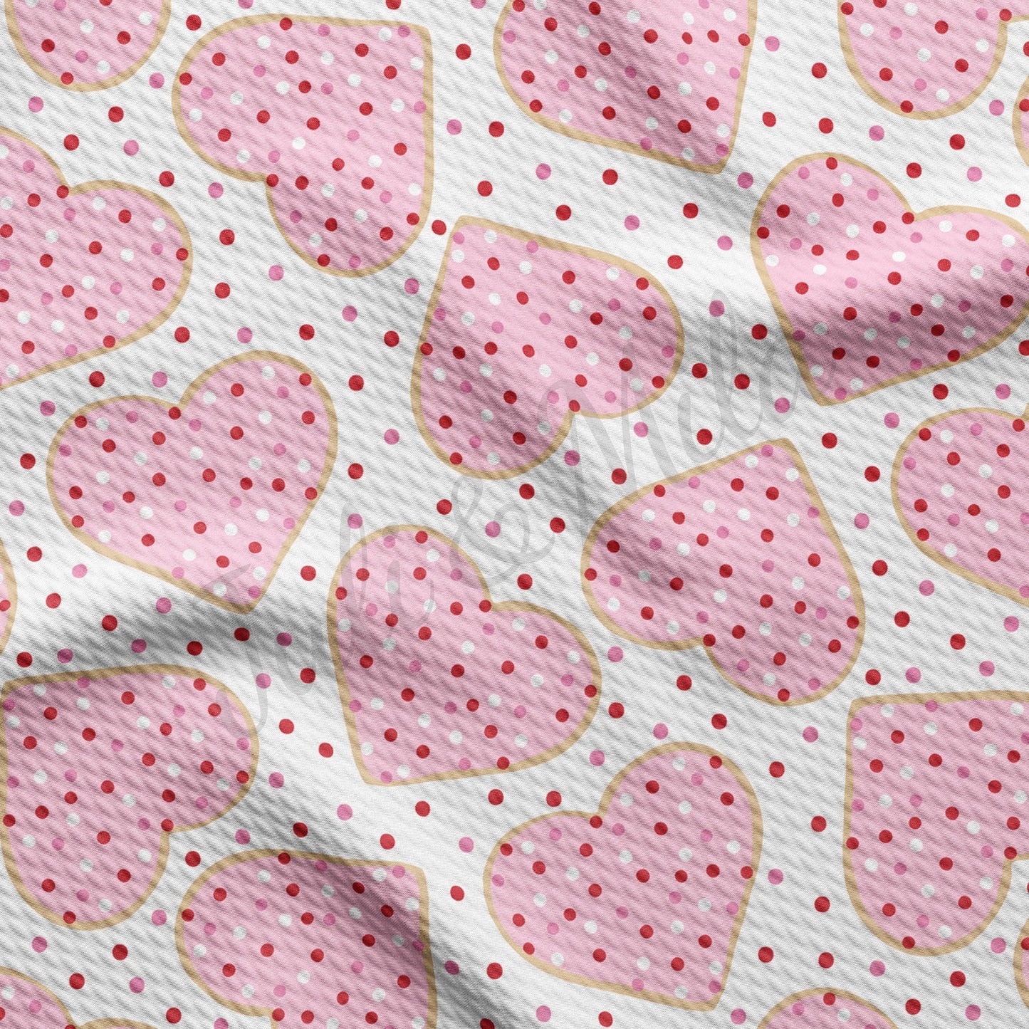 Valentines Day Bullet Textured Fabric  AA1224