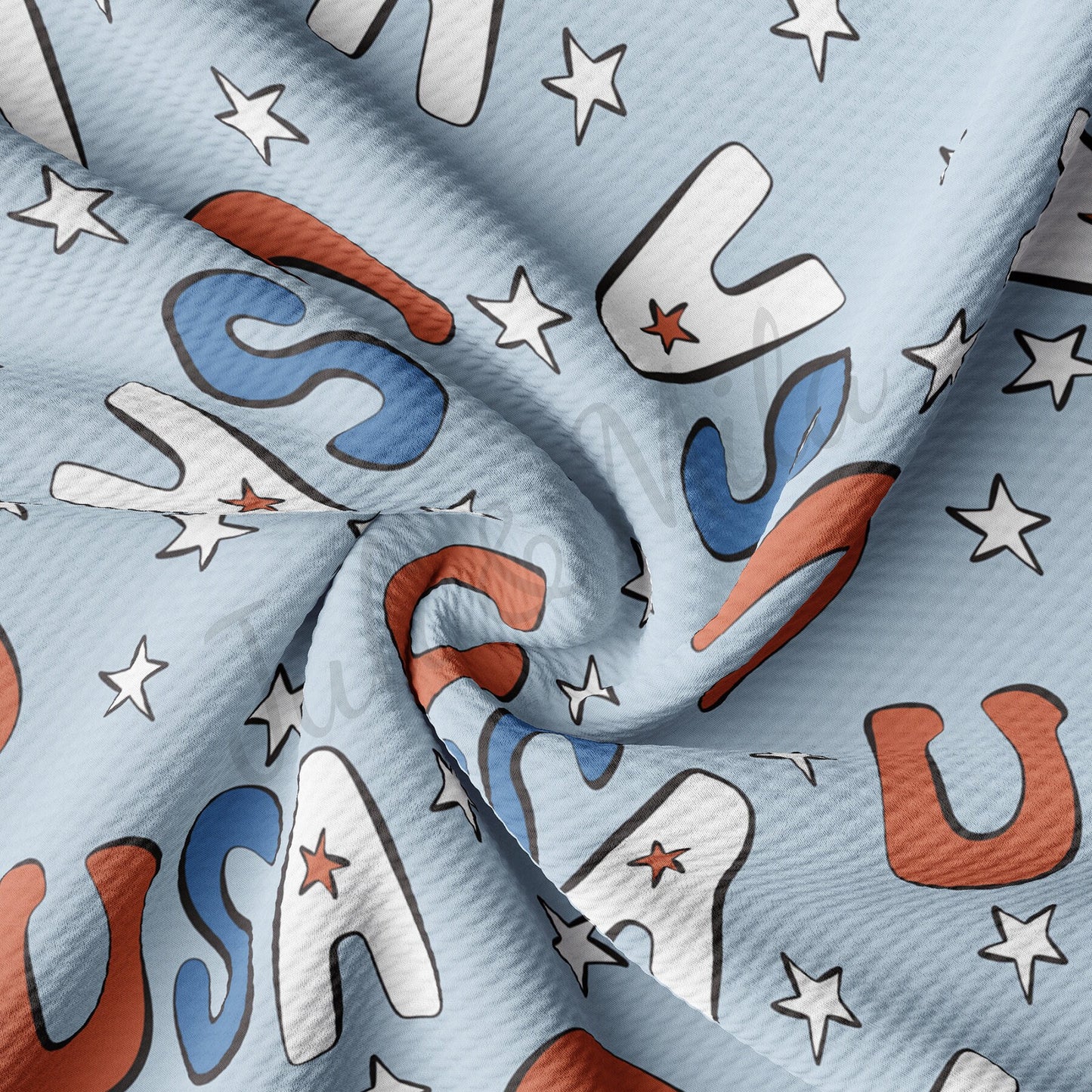 Patriotic 4th of July Bullet Textured Fabric AA1228
