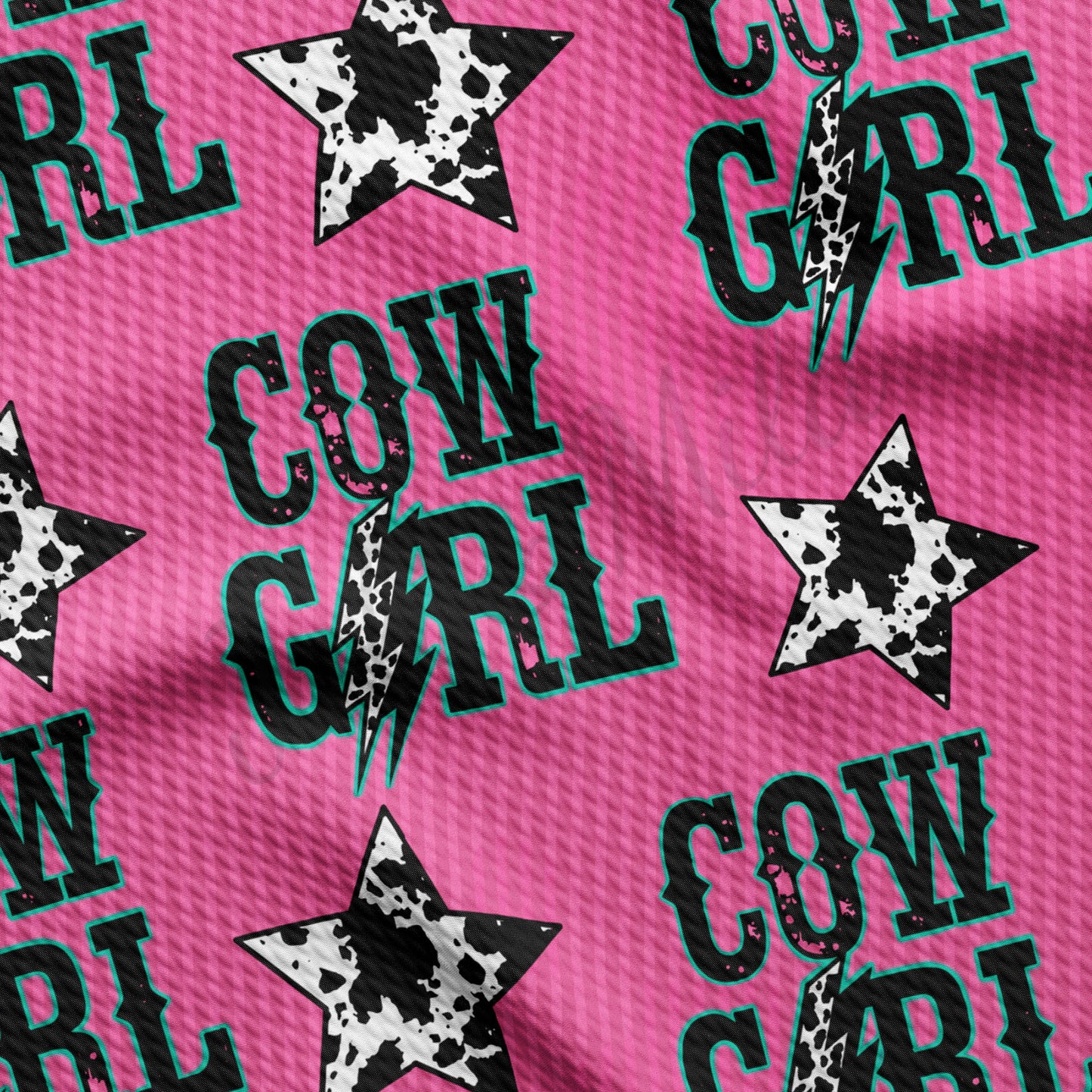 Cow Girl Western Bullet Textured Fabric AA1347