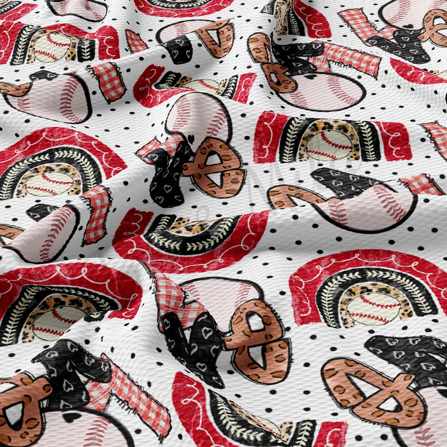 Baseball  Bullet Textured Fabric AA1369