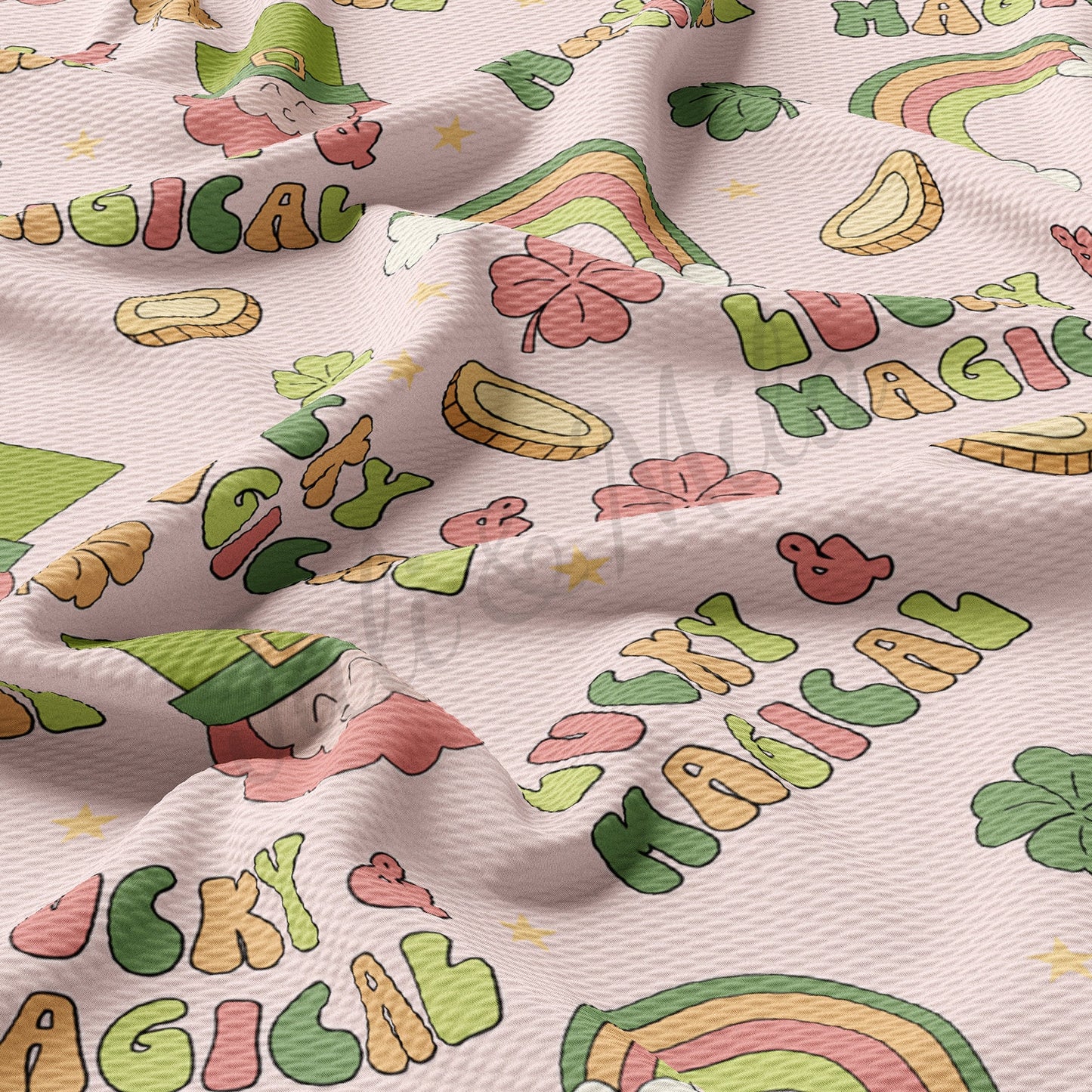 St. Patricks Day Bullet Textured Fabric AA1292