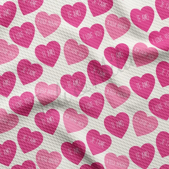 Valentines Day Liverpool Bullet Textured Fabric2